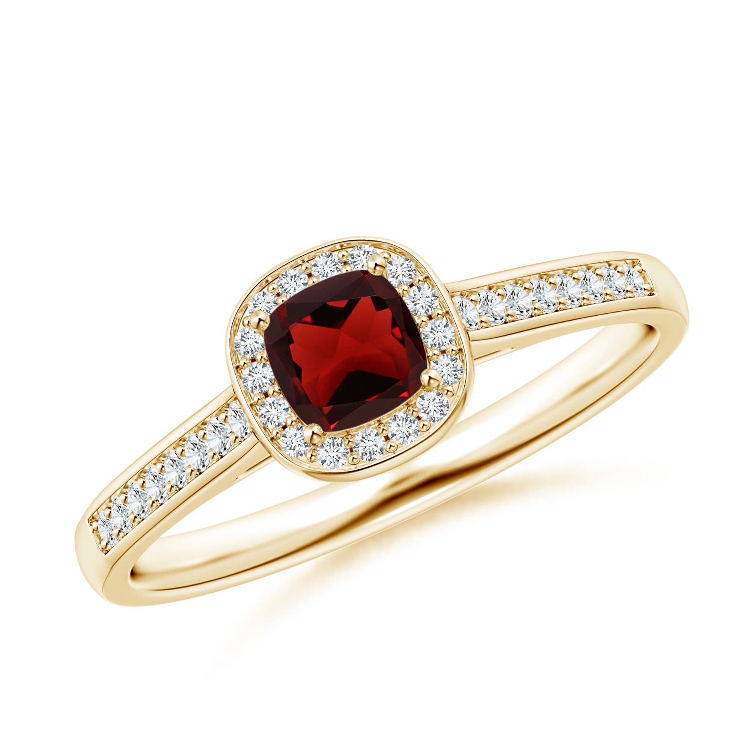 AAA - Garnet / 0.53 CT / 14 KT Yellow Gold