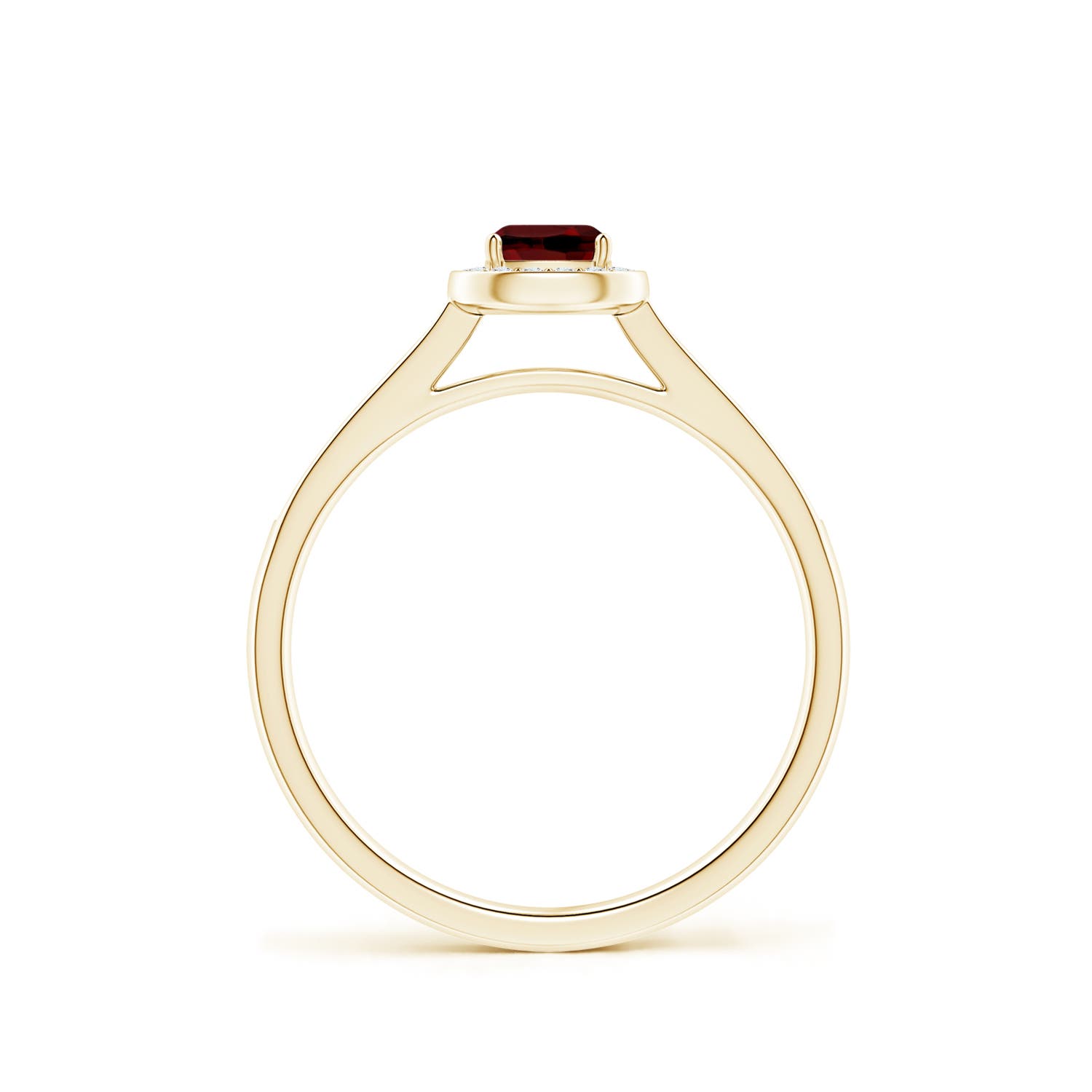 AAAA - Garnet / 0.53 CT / 14 KT Yellow Gold