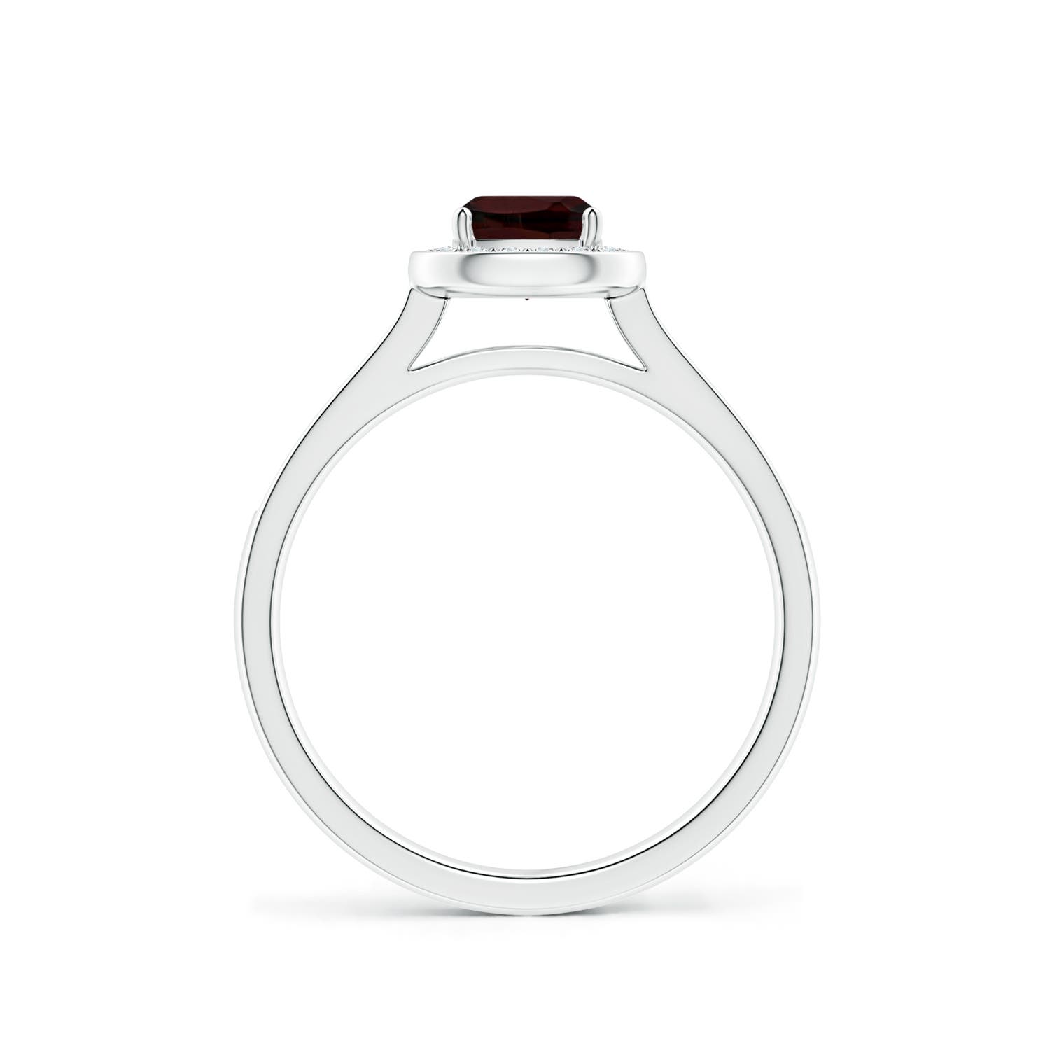 A - Garnet / 1.01 CT / 14 KT White Gold