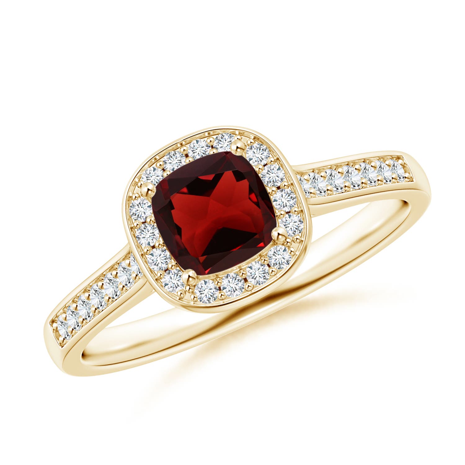 AAA - Garnet / 1.01 CT / 14 KT Yellow Gold