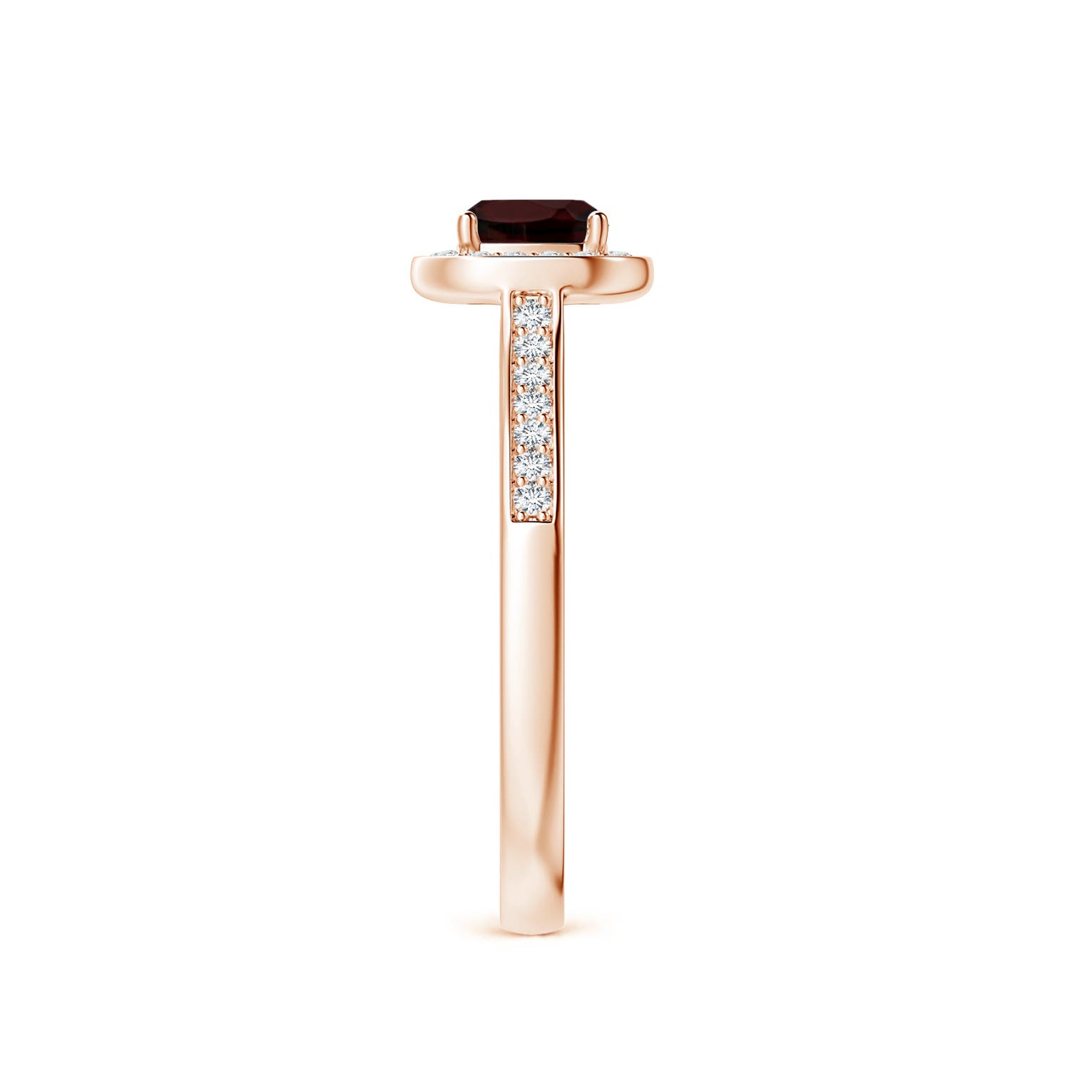 AAAA - Garnet / 1.01 CT / 14 KT Rose Gold