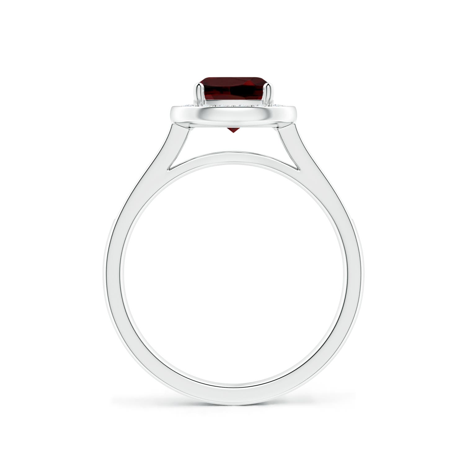 AAA - Garnet / 1.53 CT / 14 KT White Gold