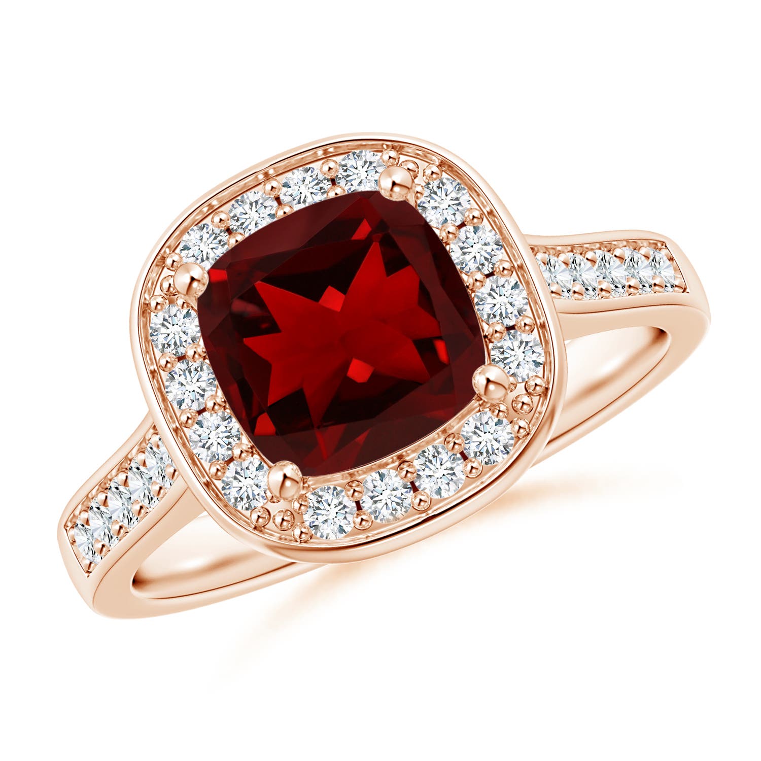 AAAA - Garnet / 1.74 CT / 14 KT Rose Gold