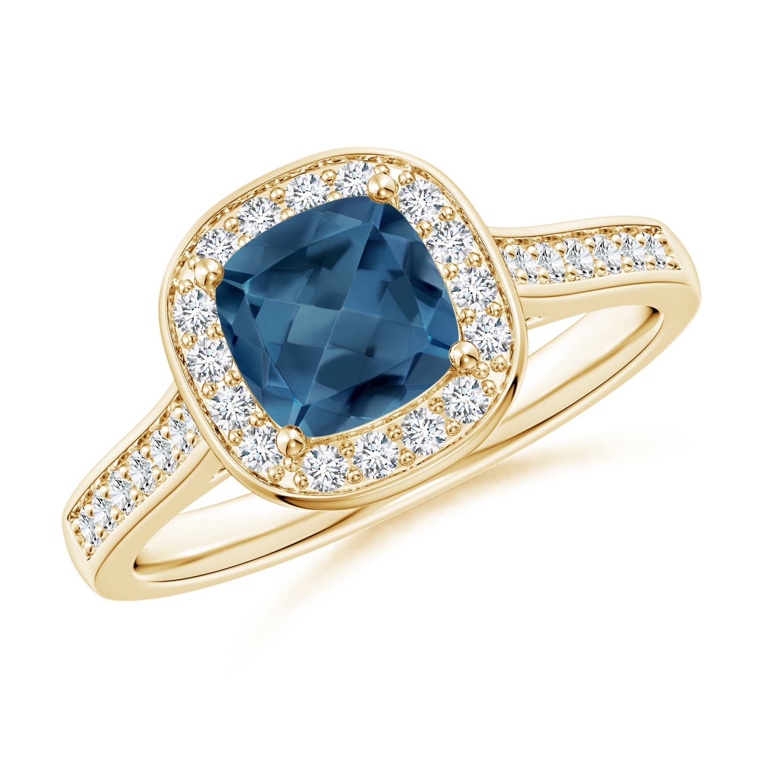 A - London Blue Topaz / 1.38 CT / 14 KT Yellow Gold