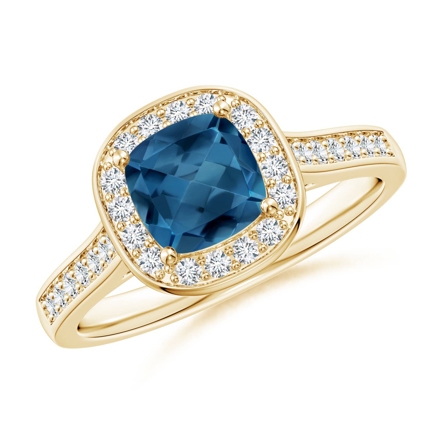 AA - London Blue Topaz / 1.38 CT / 14 KT Yellow Gold