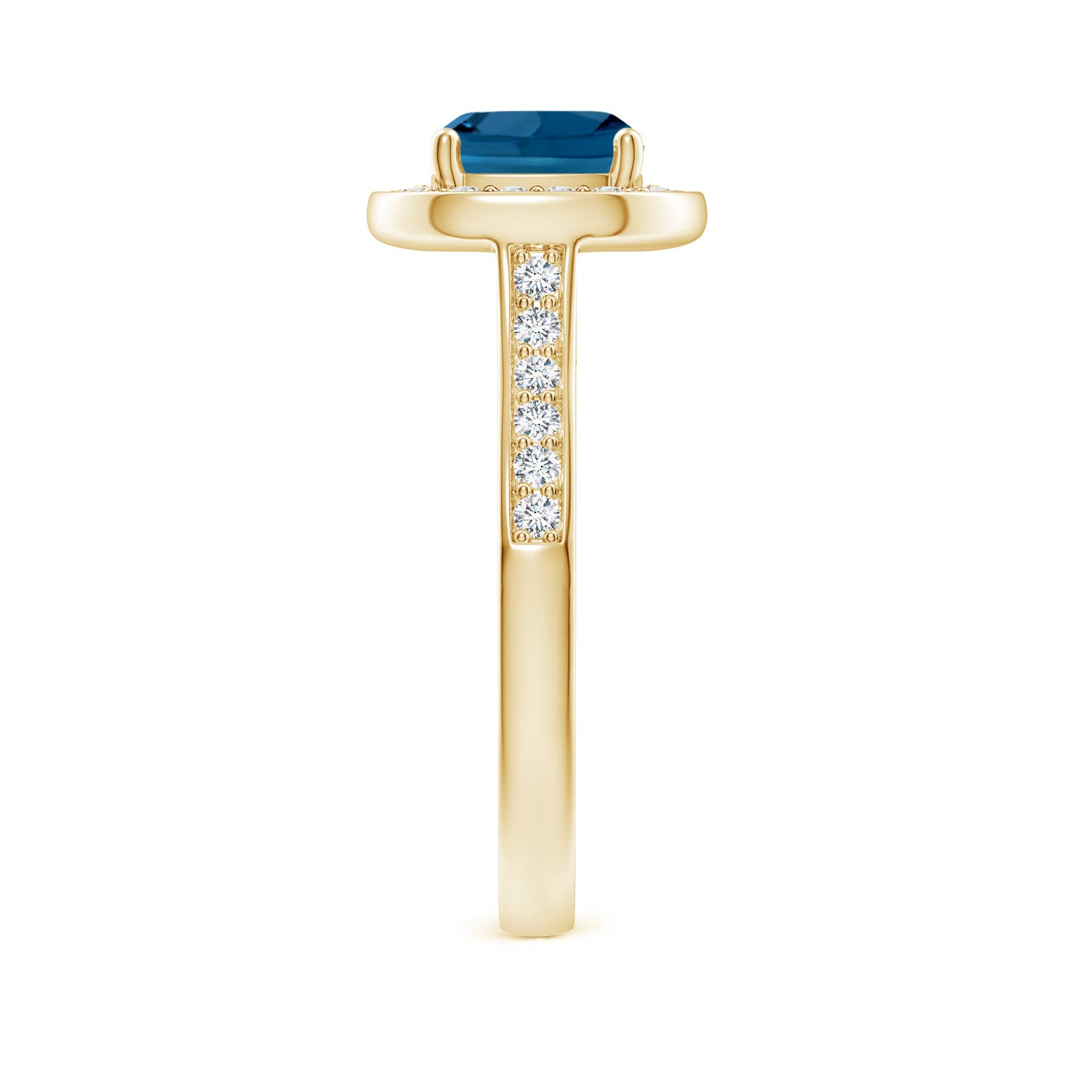 AAA - London Blue Topaz / 2.24 CT / 14 KT Yellow Gold