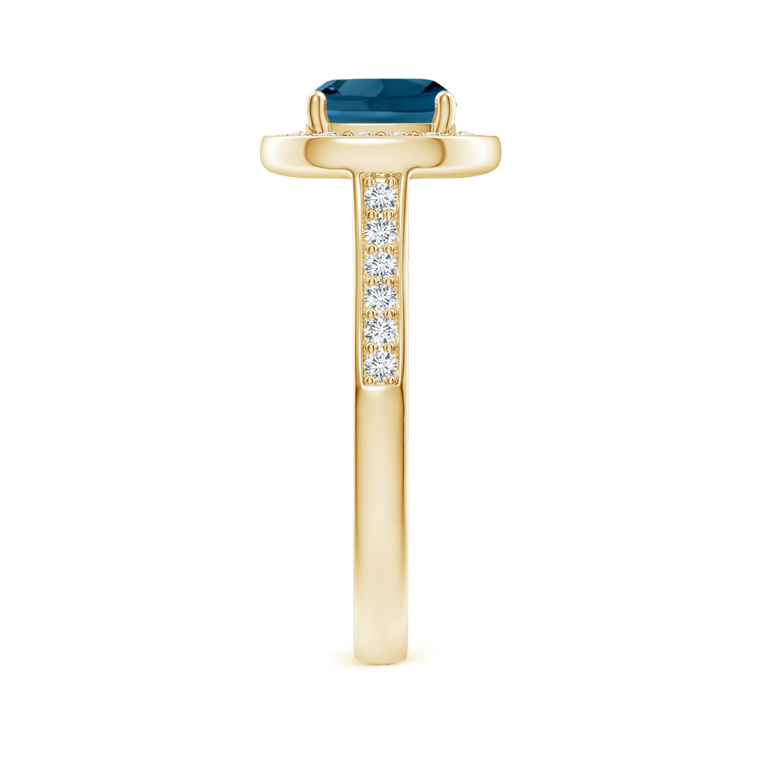 AAAA - London Blue Topaz / 2.24 CT / 14 KT Yellow Gold