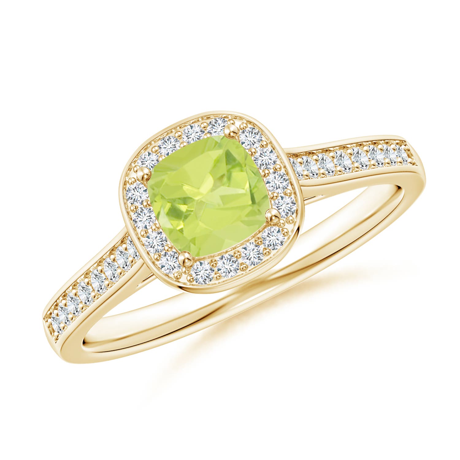 A - Peridot / 0.81 CT / 14 KT Yellow Gold