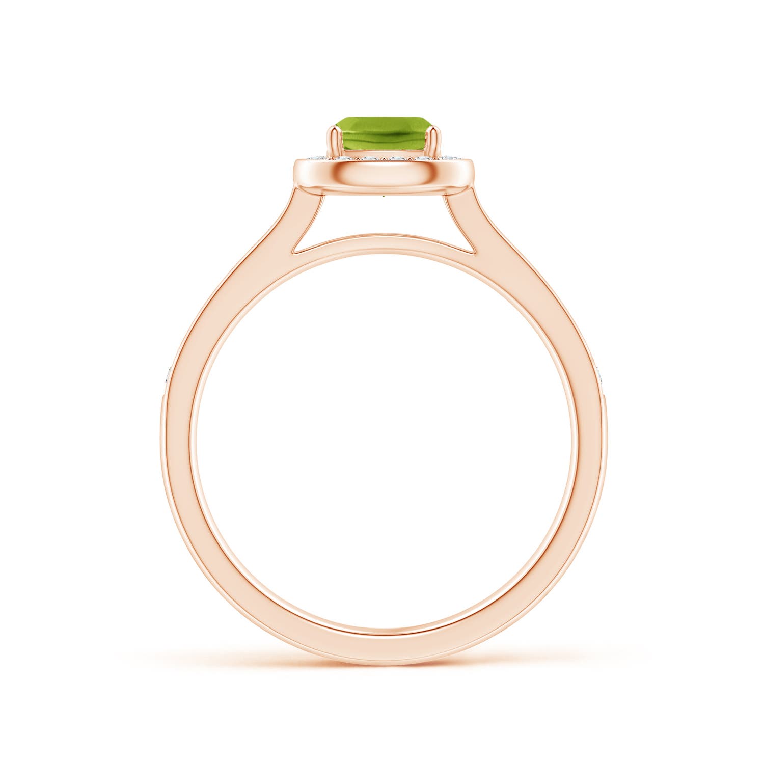 AAA - Peridot / 0.81 CT / 14 KT Rose Gold