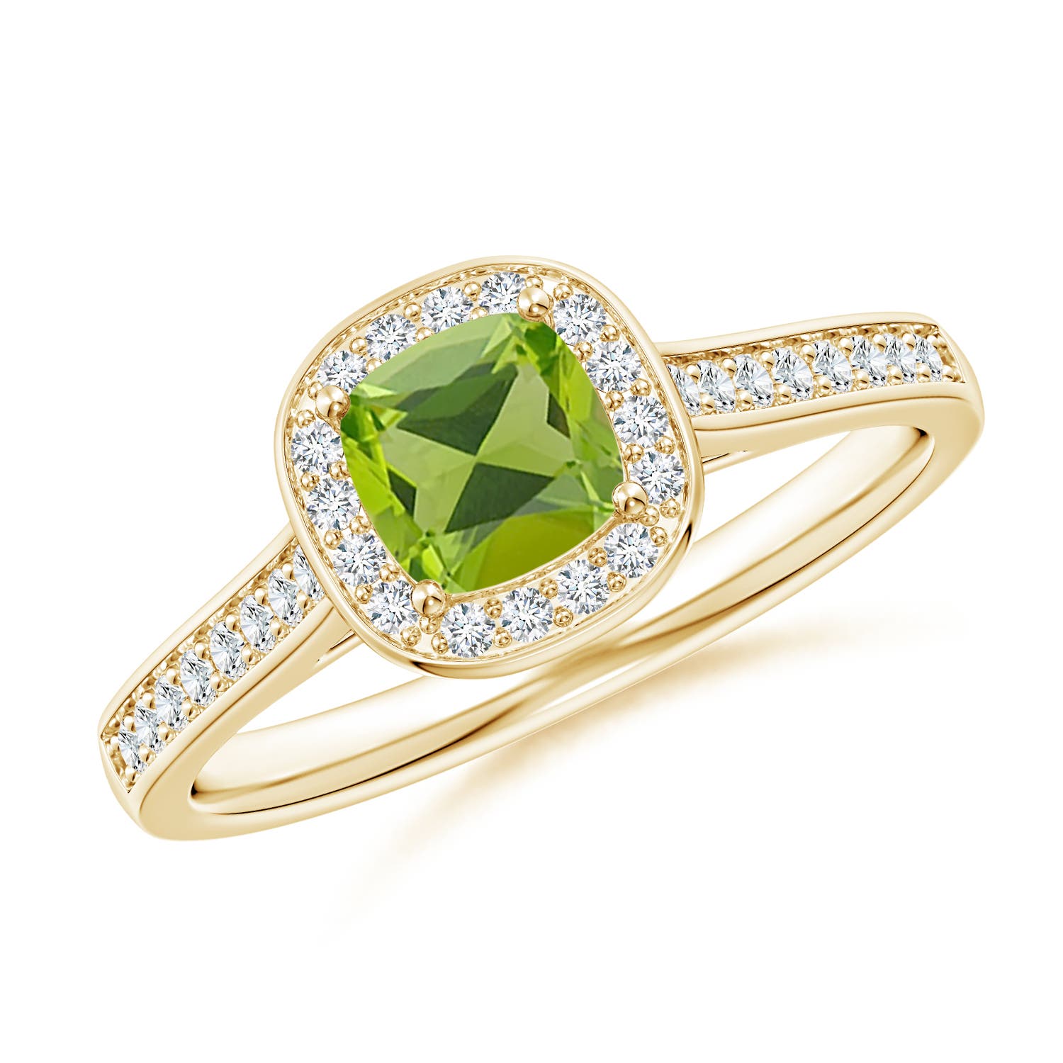 AAA - Peridot / 0.81 CT / 14 KT Yellow Gold