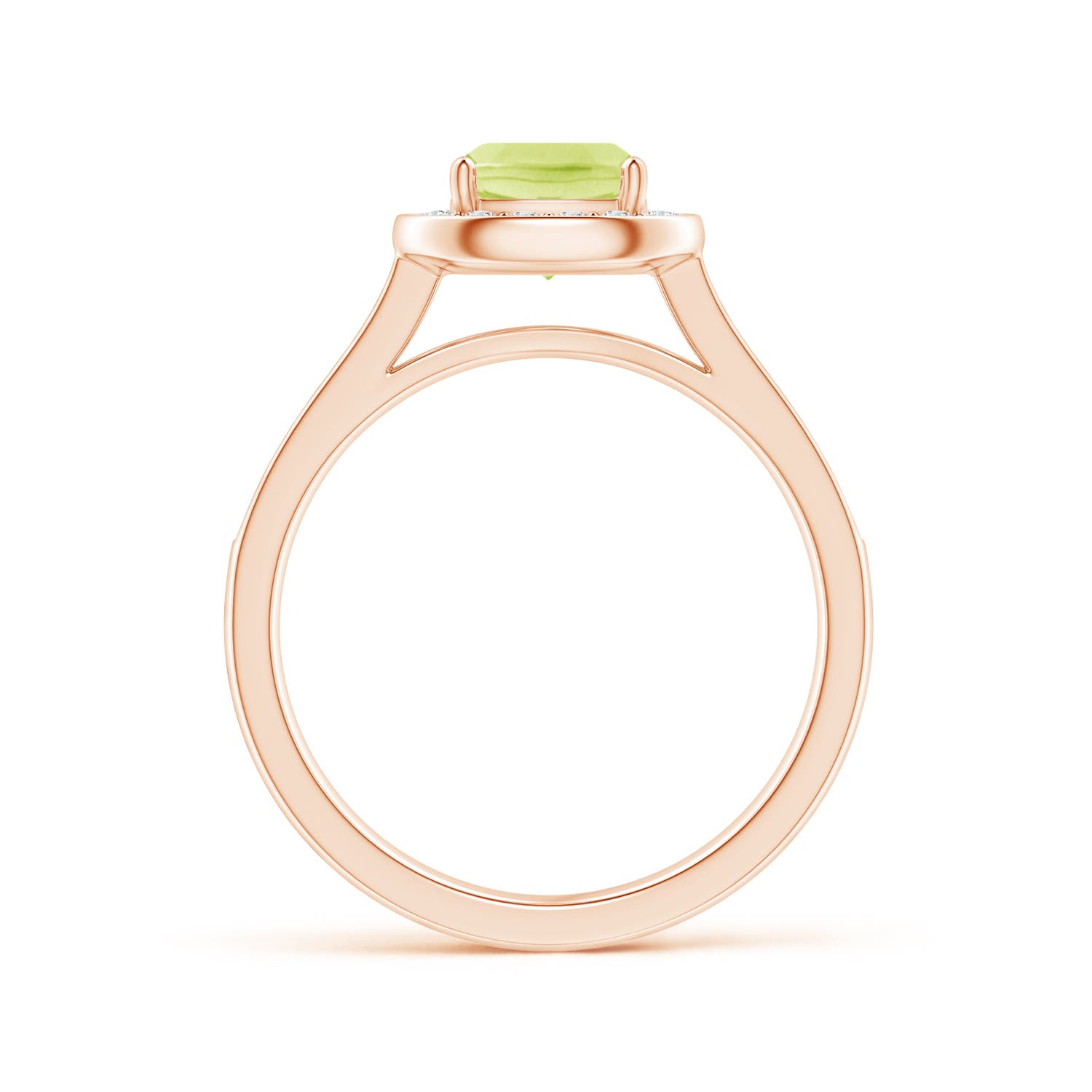 A - Peridot / 1.38 CT / 14 KT Rose Gold