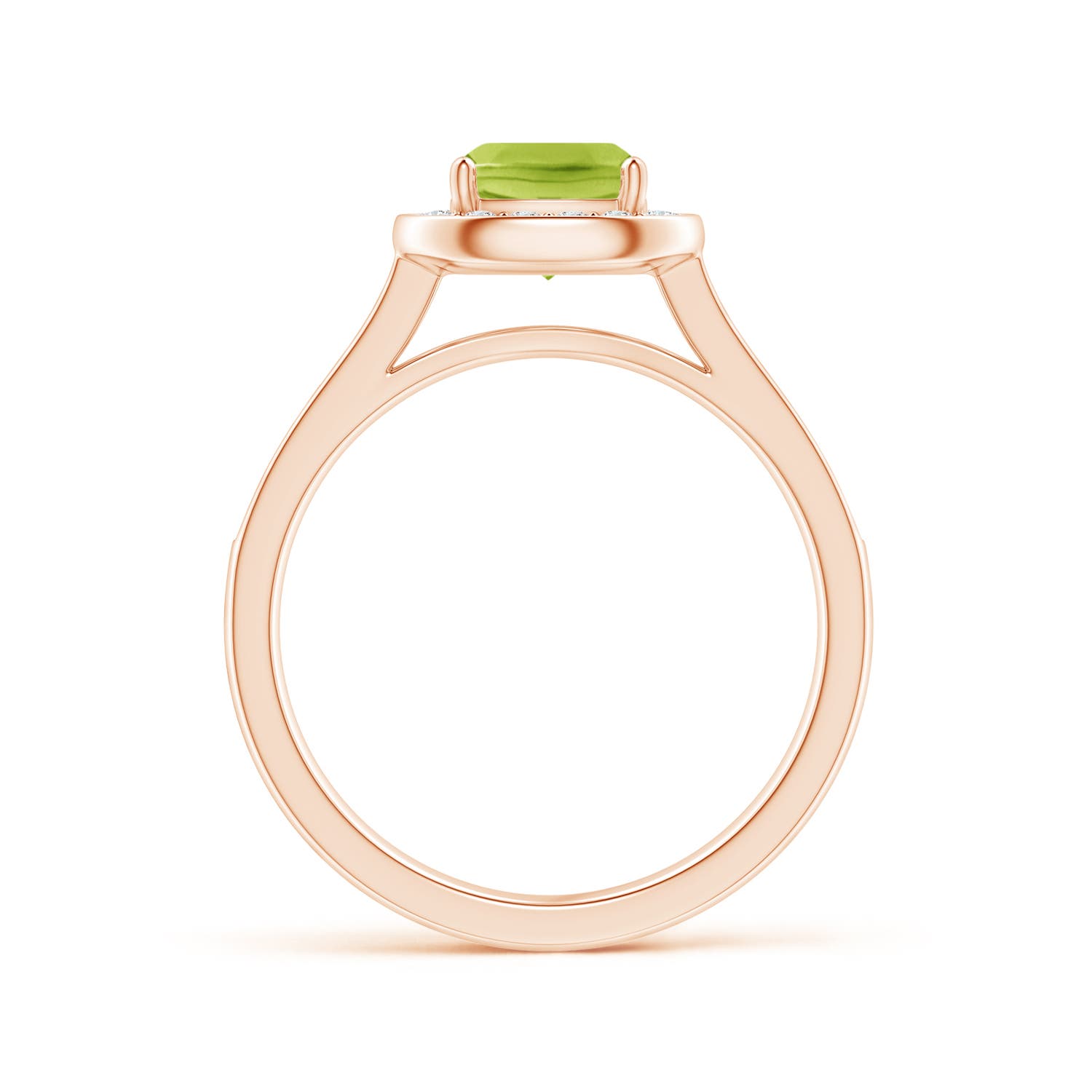 AA - Peridot / 1.38 CT / 14 KT Rose Gold