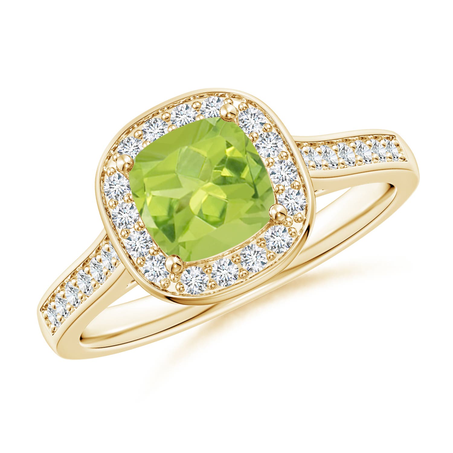 AA - Peridot / 1.38 CT / 14 KT Yellow Gold