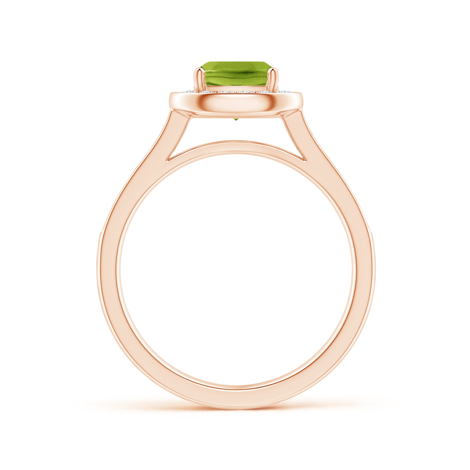 AAA - Peridot / 1.38 CT / 14 KT Rose Gold