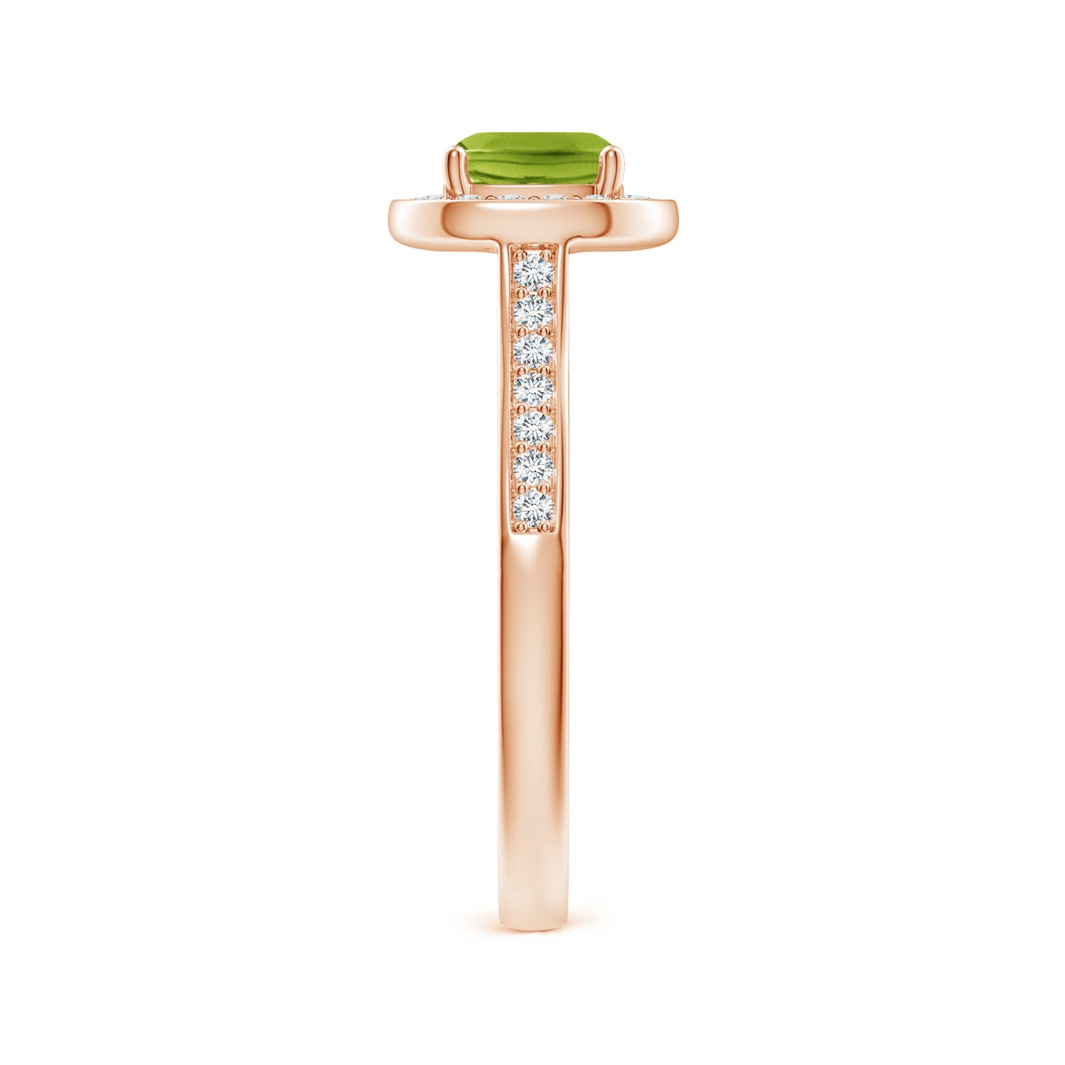 AAA - Peridot / 1.38 CT / 14 KT Rose Gold