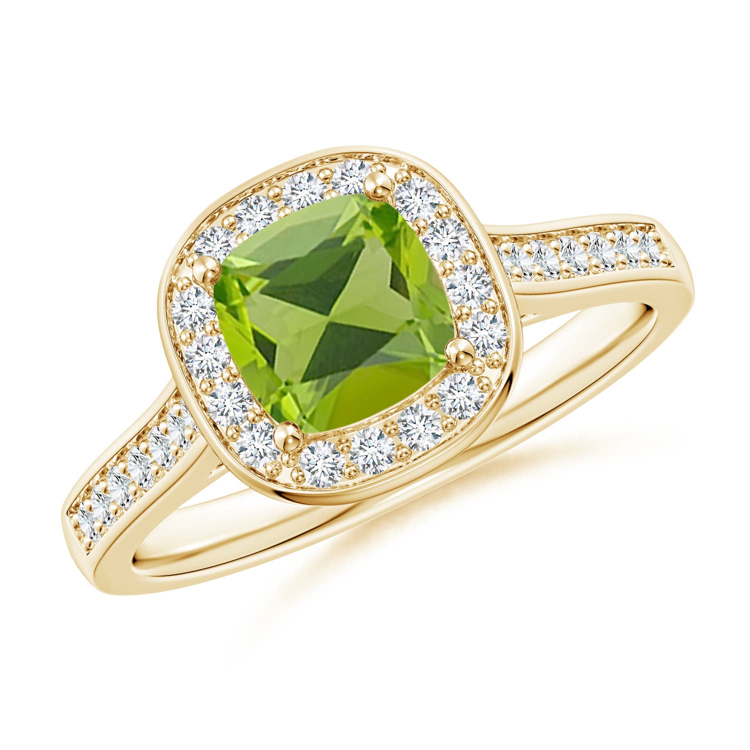 AAA - Peridot / 1.38 CT / 14 KT Yellow Gold