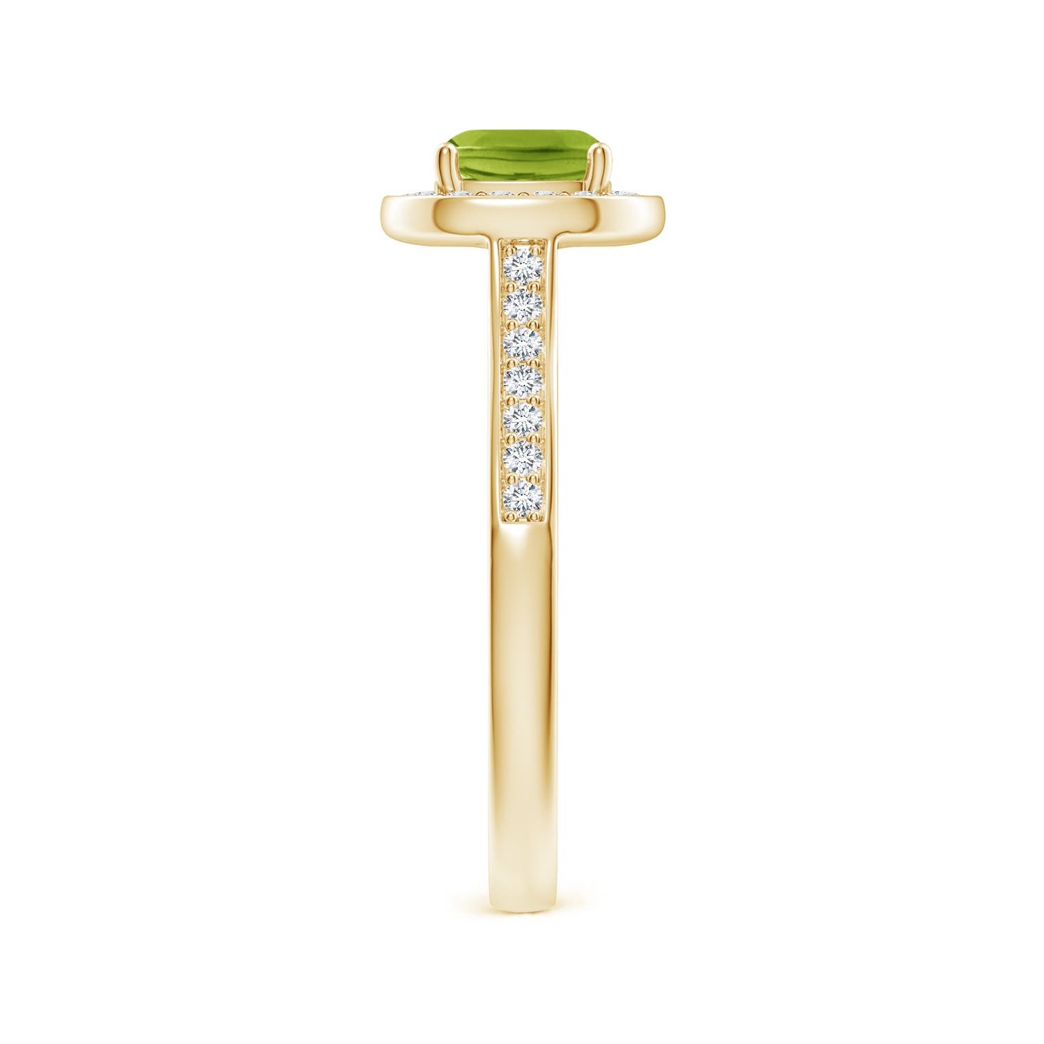 AAA - Peridot / 1.38 CT / 14 KT Yellow Gold