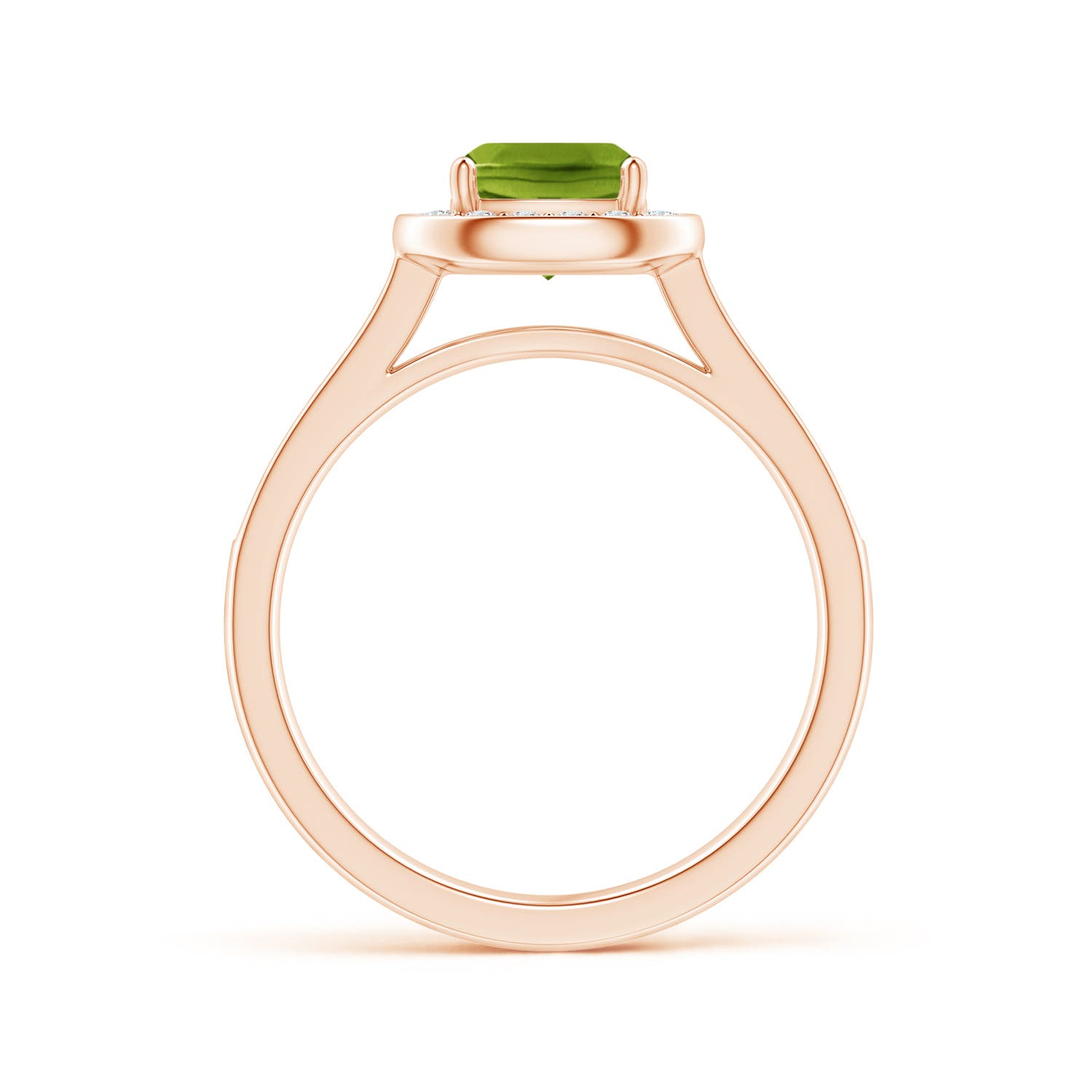 AAAA - Peridot / 1.38 CT / 14 KT Rose Gold