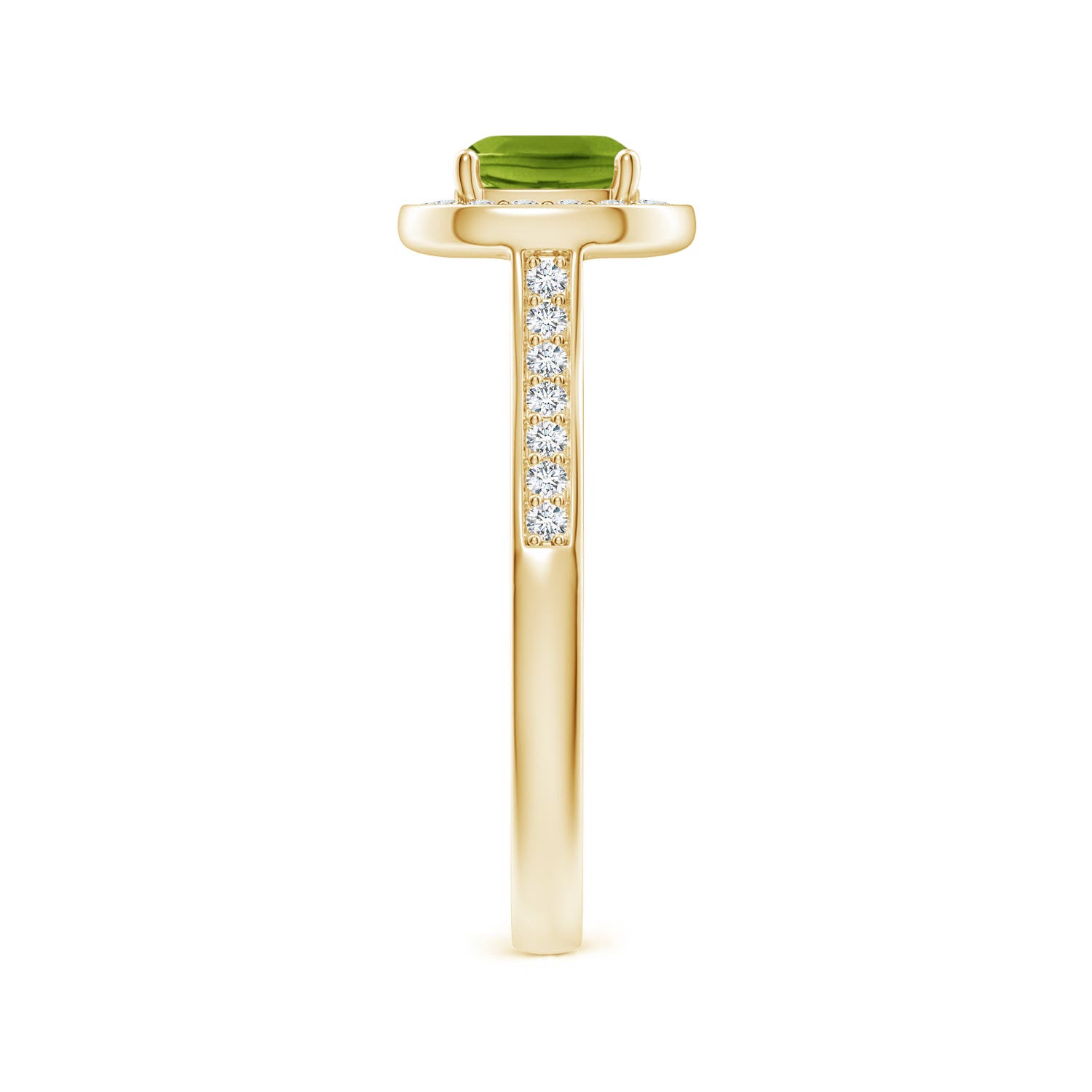 AAAA - Peridot / 1.38 CT / 14 KT Yellow Gold