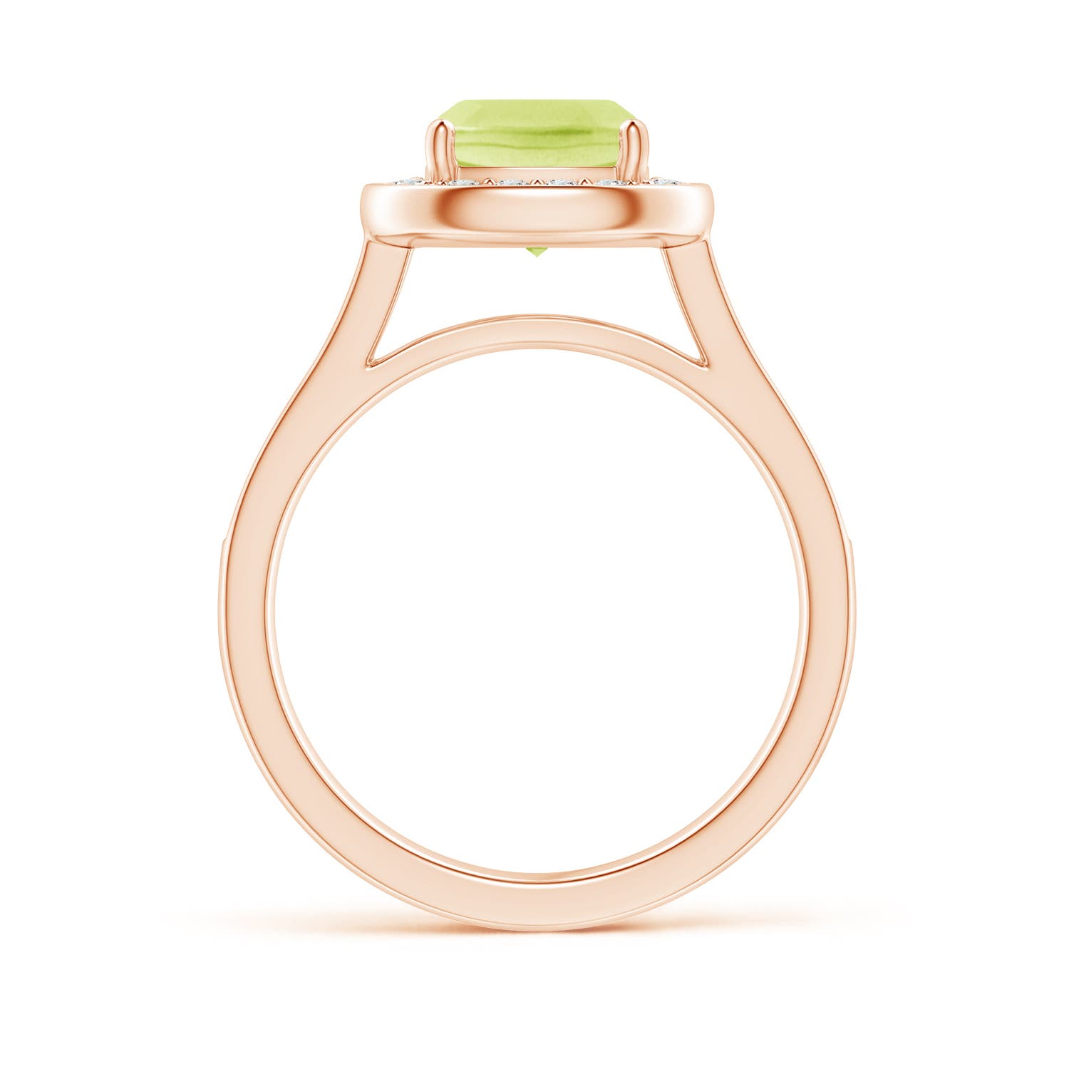 A - Peridot / 1.79 CT / 14 KT Rose Gold