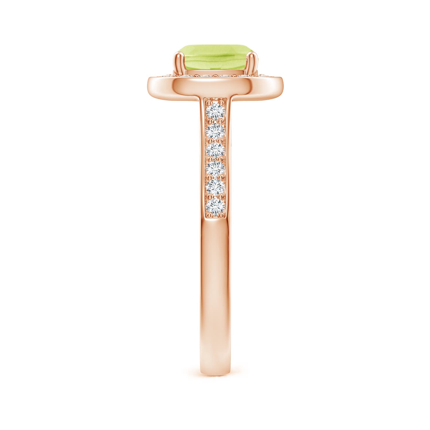 A - Peridot / 1.79 CT / 14 KT Rose Gold