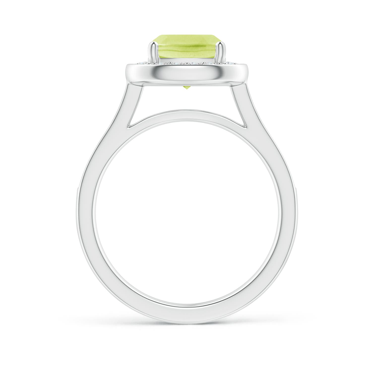 A - Peridot / 1.79 CT / 14 KT White Gold