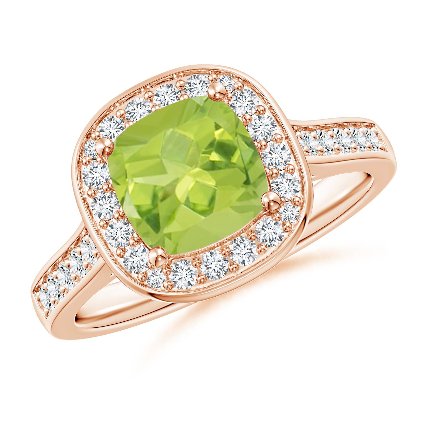 AA - Peridot / 1.79 CT / 14 KT Rose Gold