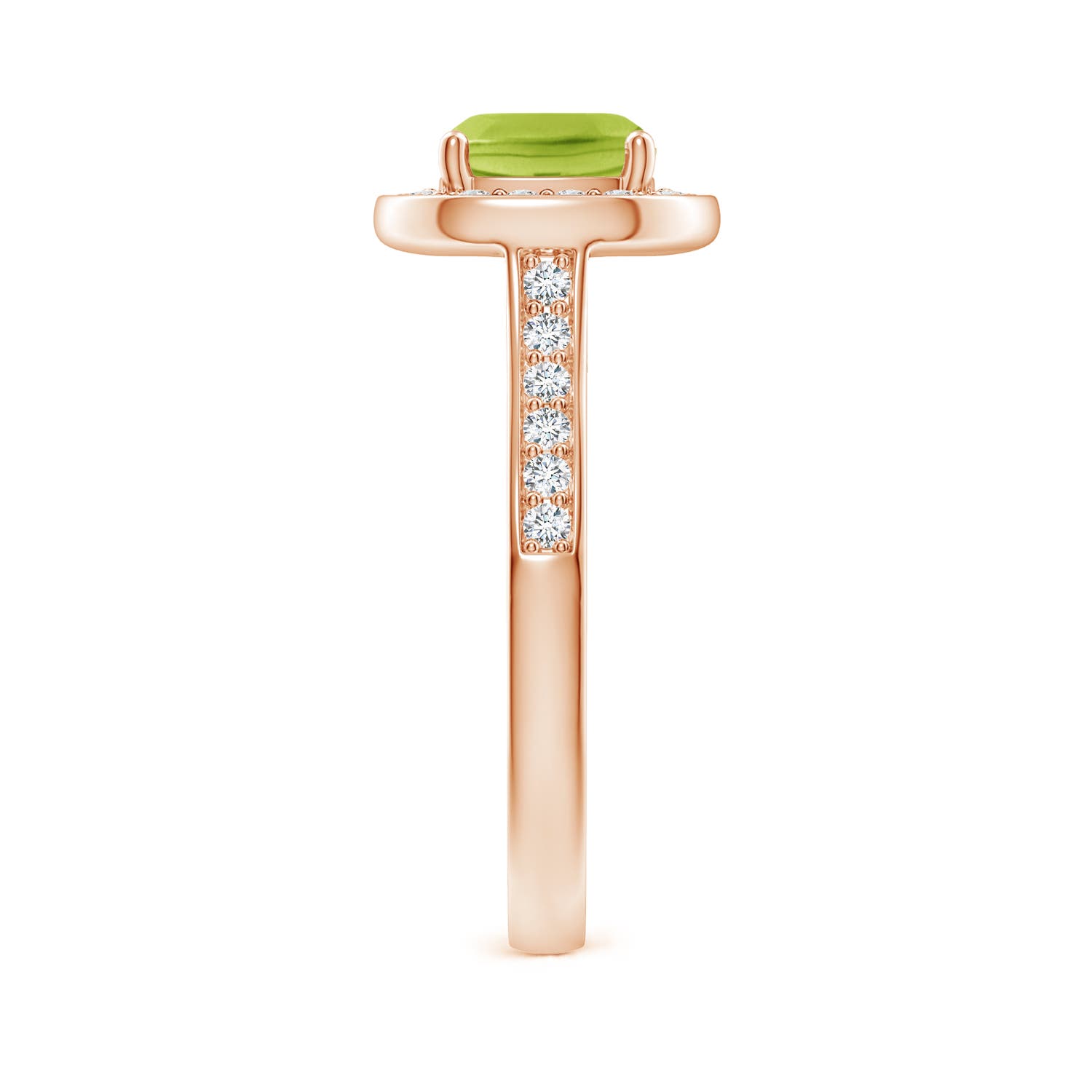 AA - Peridot / 1.79 CT / 14 KT Rose Gold