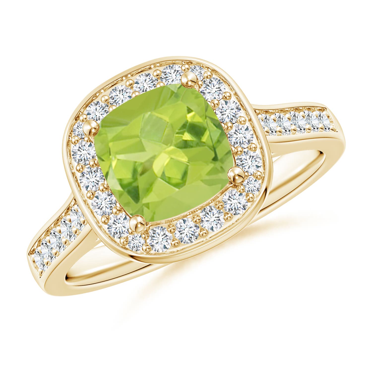 AA - Peridot / 1.79 CT / 14 KT Yellow Gold