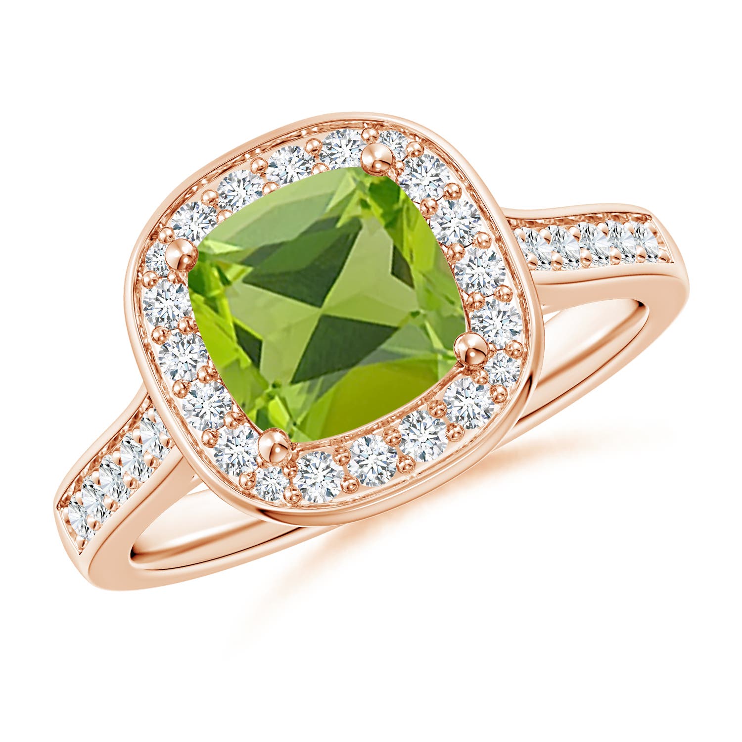 AAA - Peridot / 1.79 CT / 14 KT Rose Gold