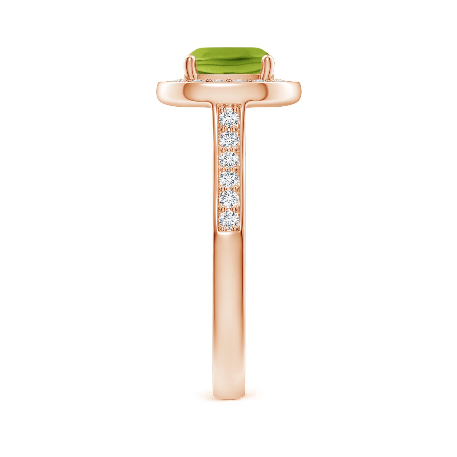 AAA - Peridot / 1.79 CT / 14 KT Rose Gold