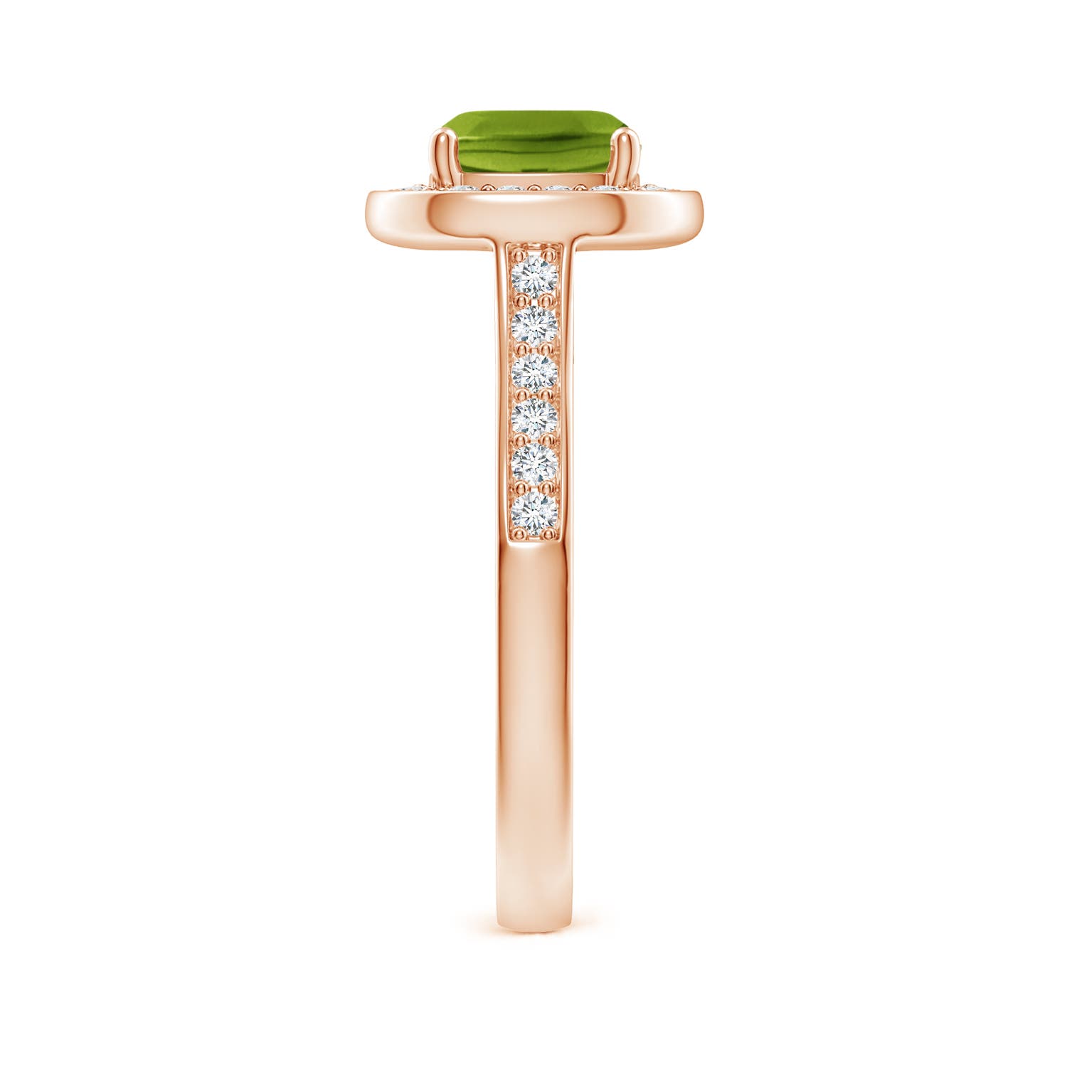 AAAA - Peridot / 1.79 CT / 14 KT Rose Gold