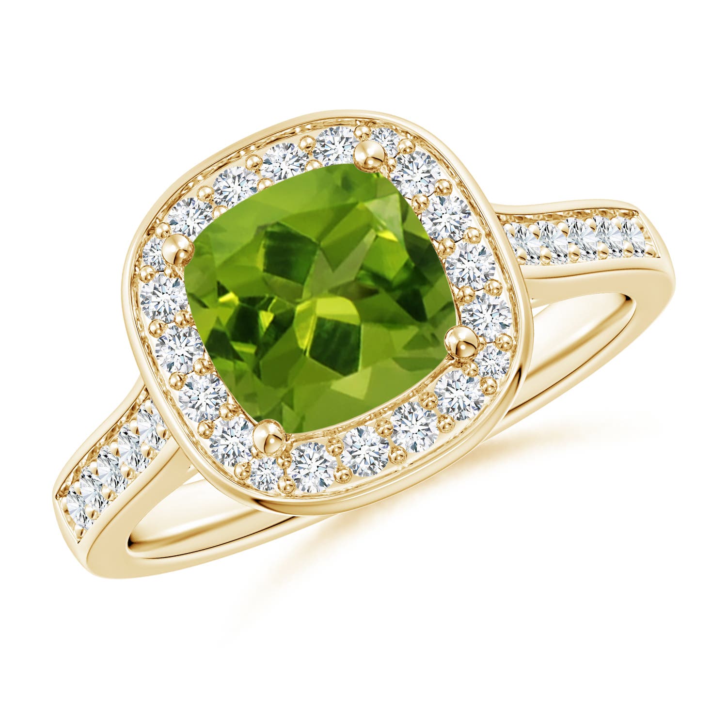 AAAA - Peridot / 1.79 CT / 14 KT Yellow Gold