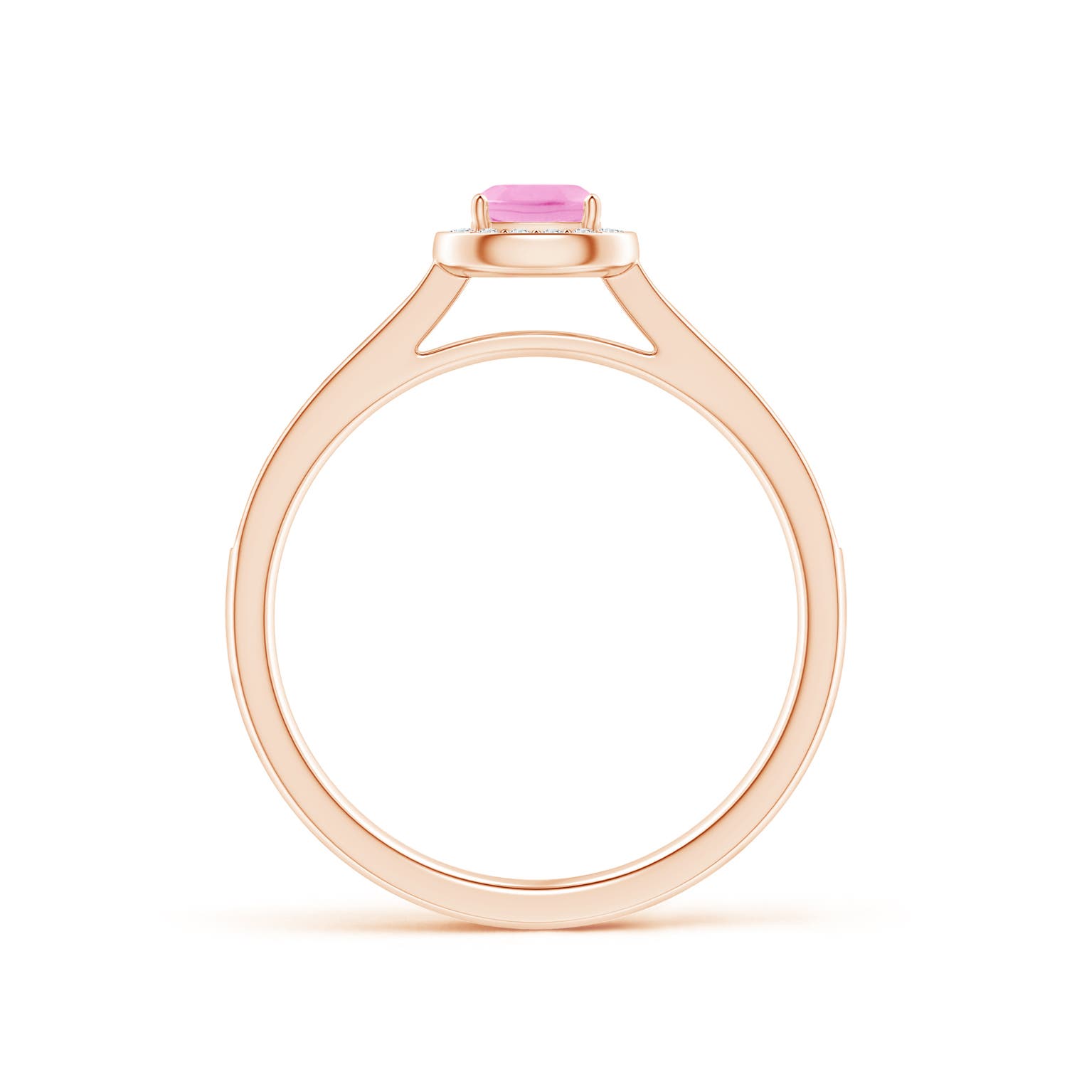 A - Pink Sapphire / 0.48 CT / 14 KT Rose Gold