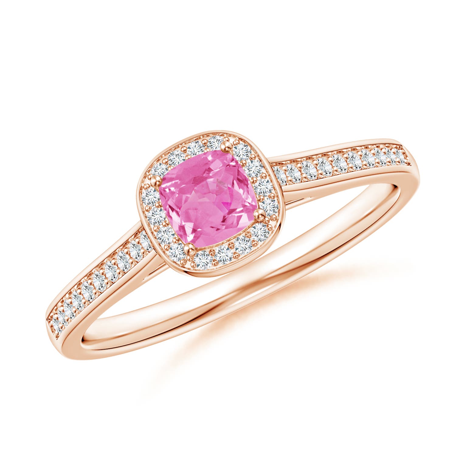 AA - Pink Sapphire / 0.48 CT / 14 KT Rose Gold