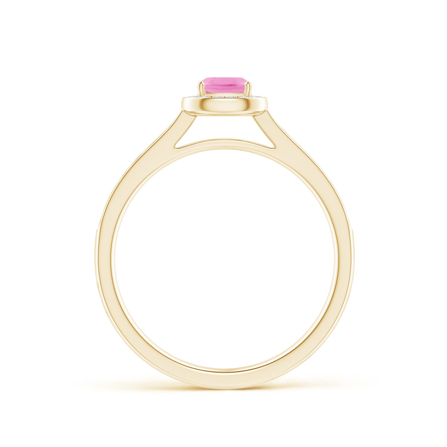 AA - Pink Sapphire / 0.48 CT / 14 KT Yellow Gold