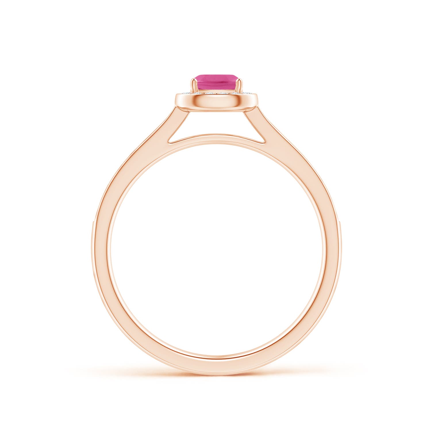 AAA - Pink Sapphire / 0.48 CT / 14 KT Rose Gold