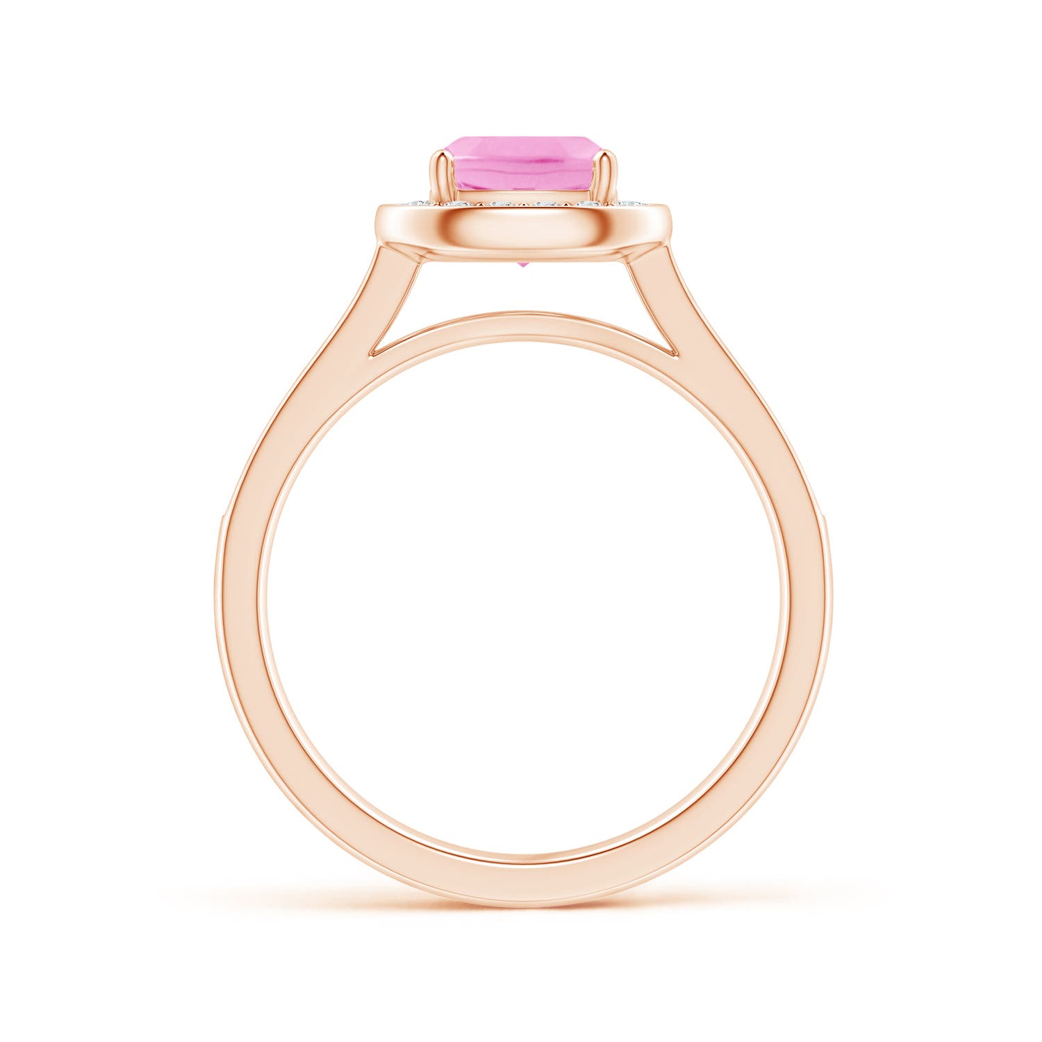 A - Pink Sapphire / 1.18 CT / 14 KT Rose Gold