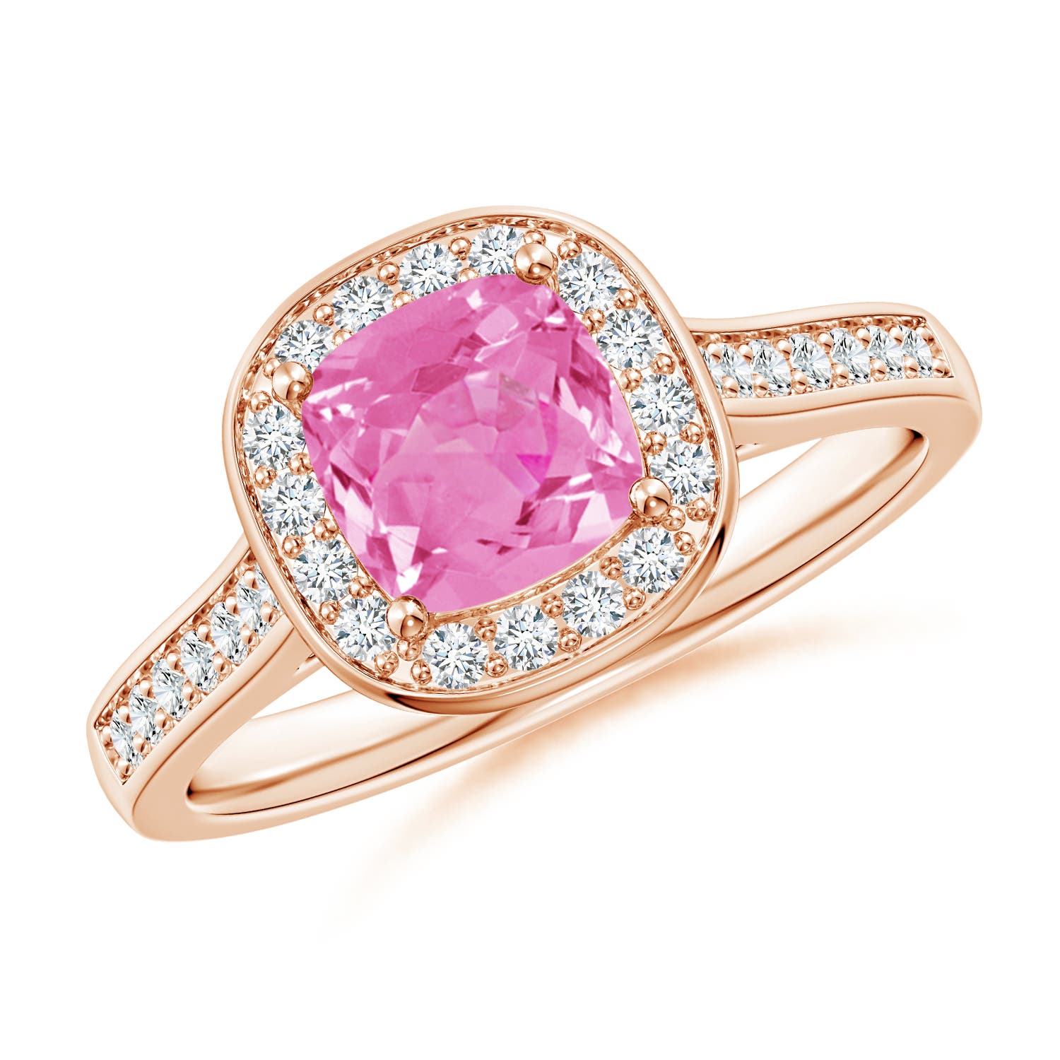 AA - Pink Sapphire / 1.18 CT / 14 KT Rose Gold