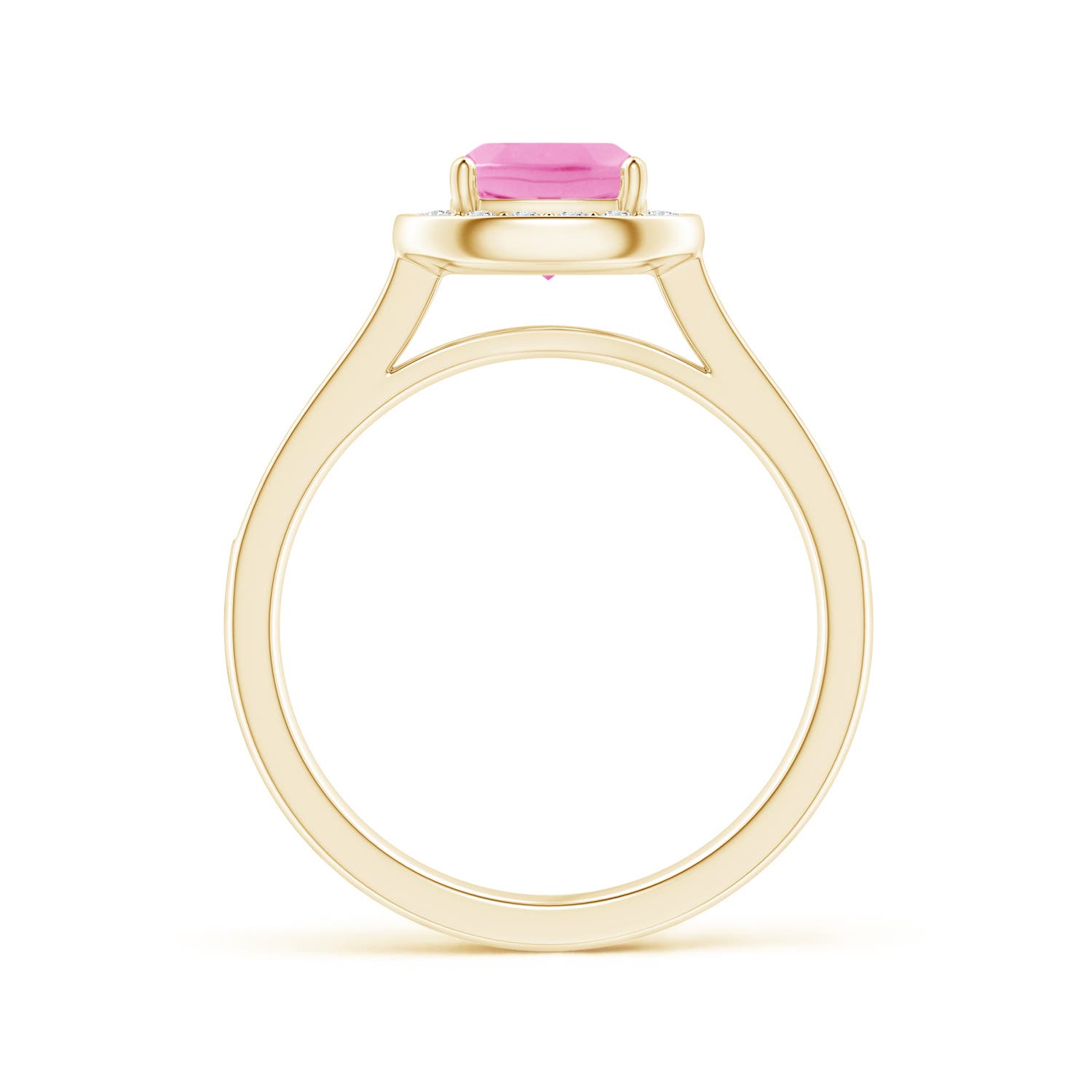 AA - Pink Sapphire / 1.18 CT / 14 KT Yellow Gold