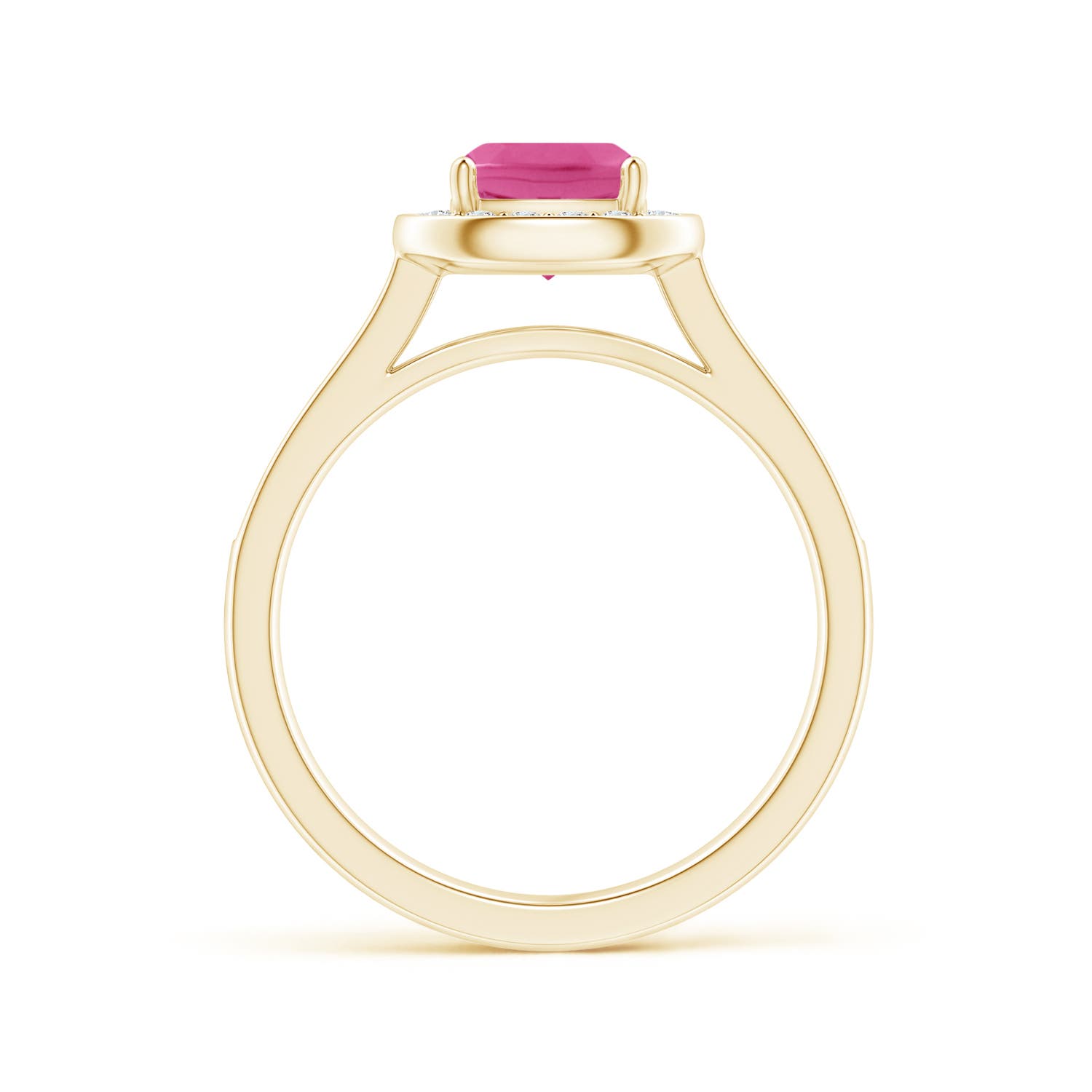 AAA - Pink Sapphire / 1.18 CT / 14 KT Yellow Gold