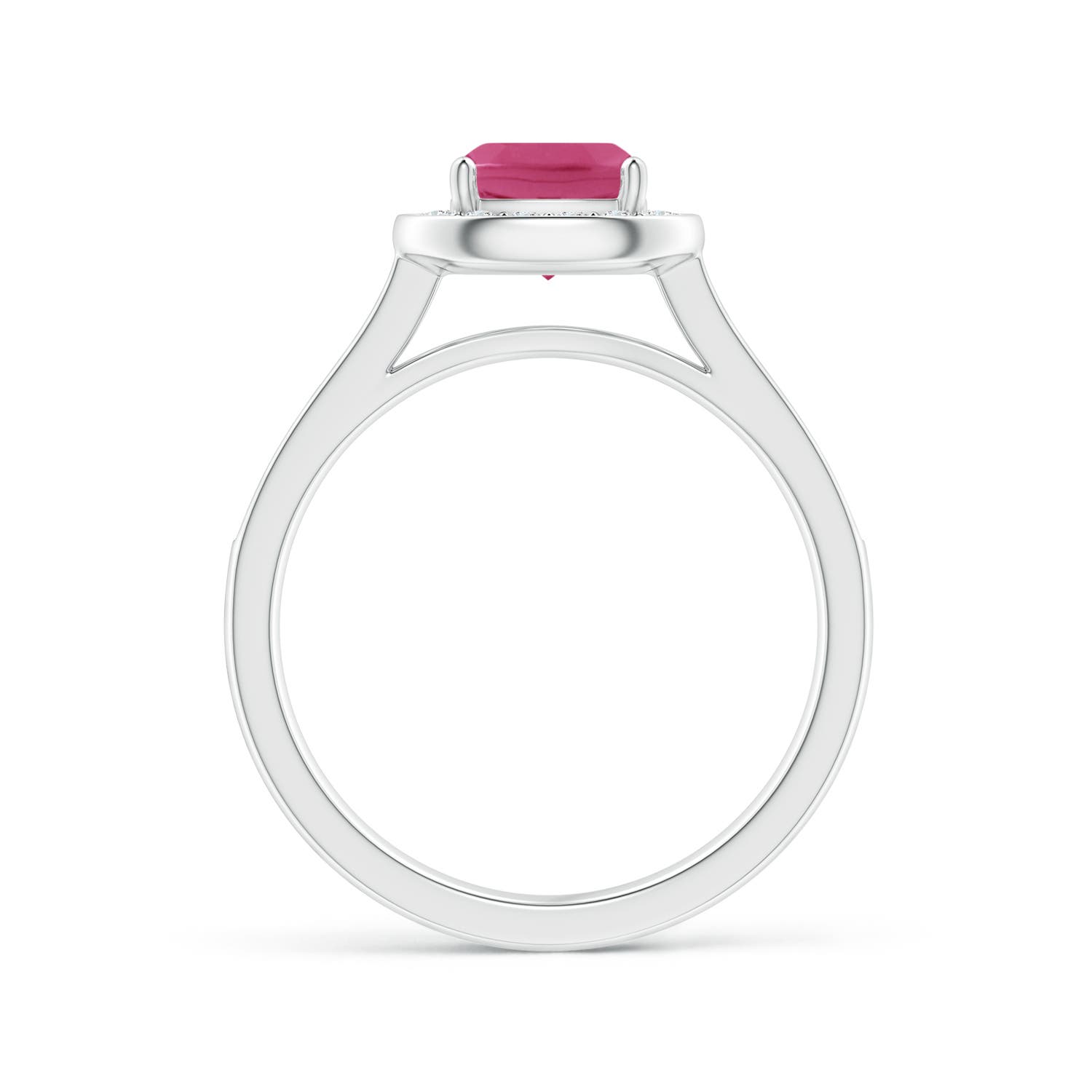 AAAA - Pink Sapphire / 1.18 CT / 14 KT White Gold