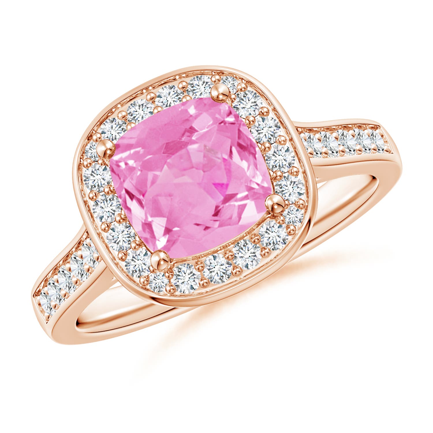 A - Pink Sapphire / 1.89 CT / 14 KT Rose Gold