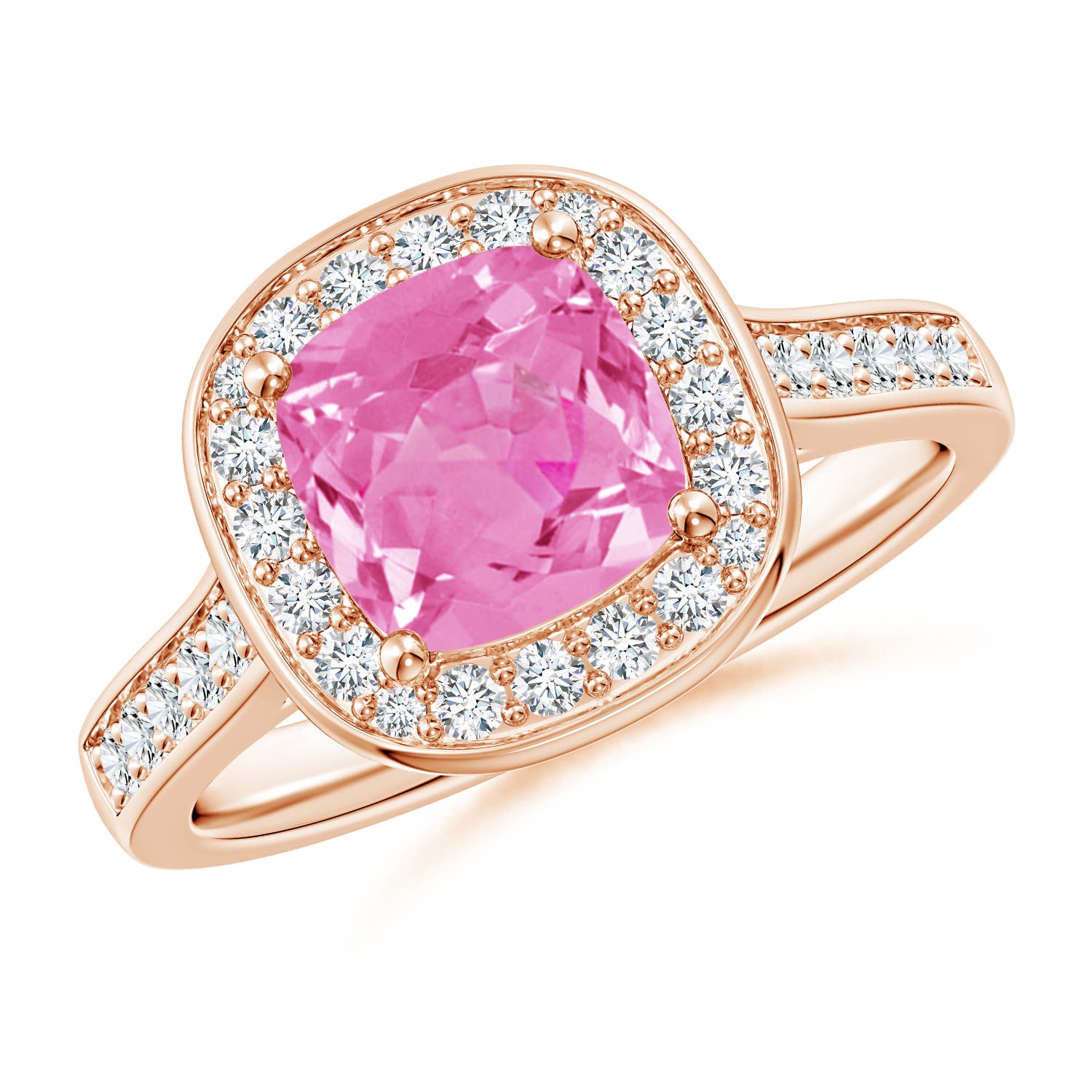 AA - Pink Sapphire / 1.89 CT / 14 KT Rose Gold