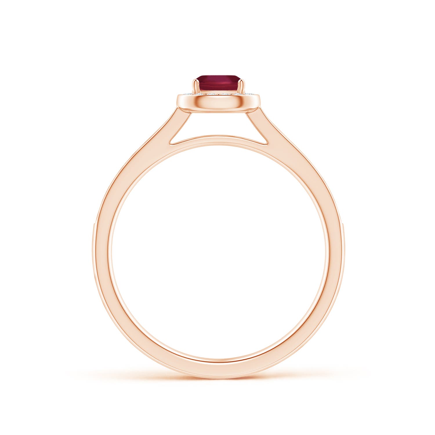 A - Ruby / 0.48 CT / 14 KT Rose Gold