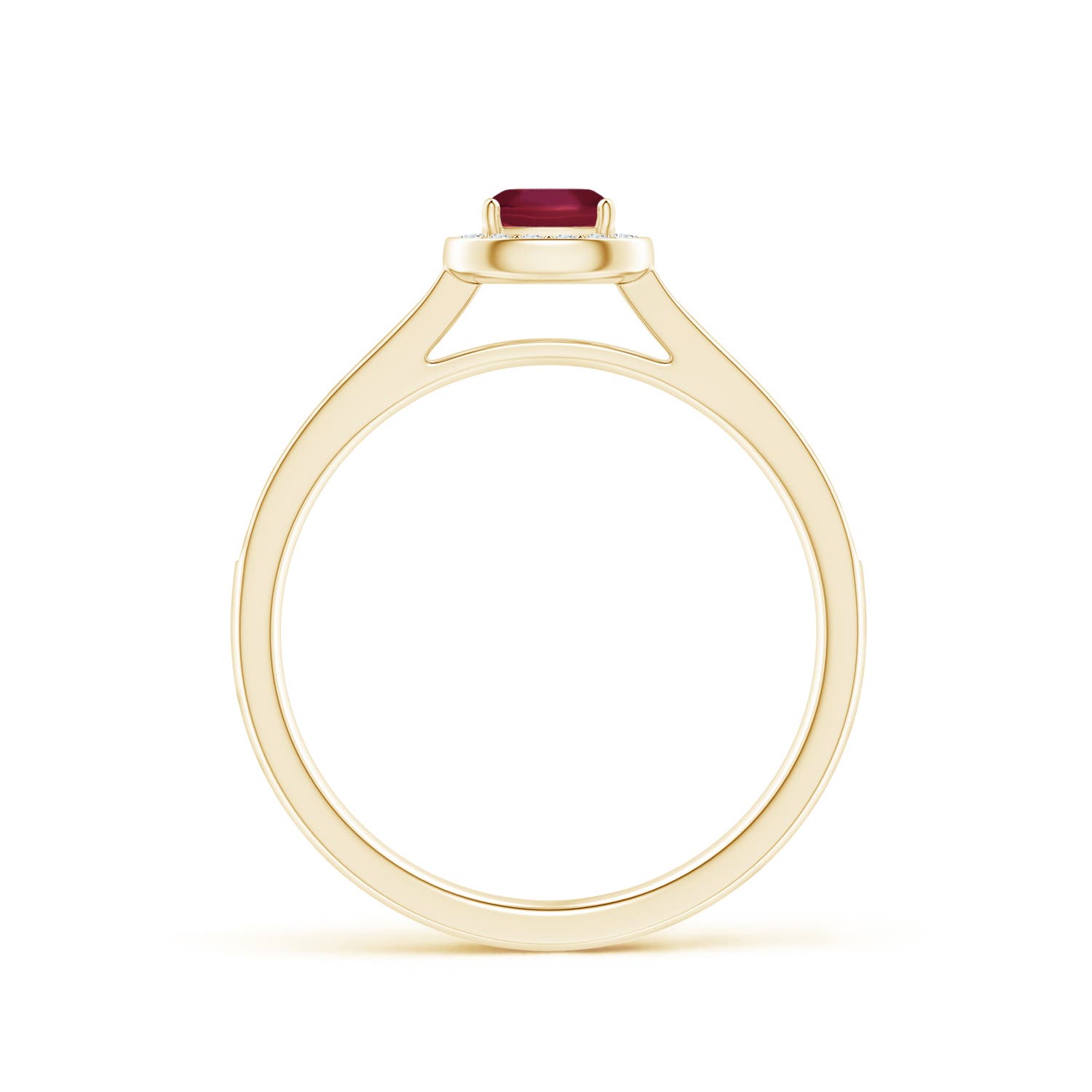 A - Ruby / 0.48 CT / 14 KT Yellow Gold