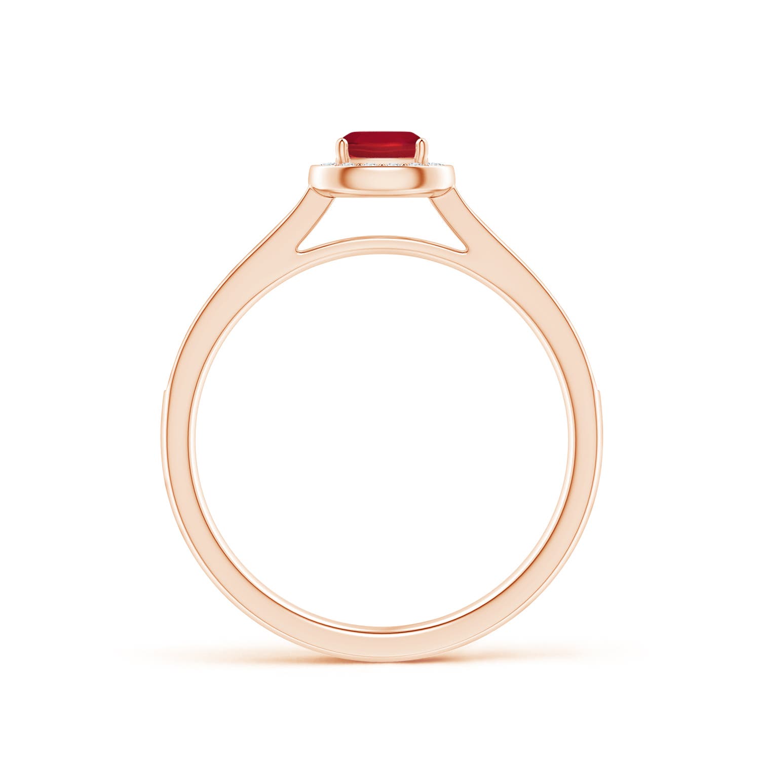 AA - Ruby / 0.48 CT / 14 KT Rose Gold