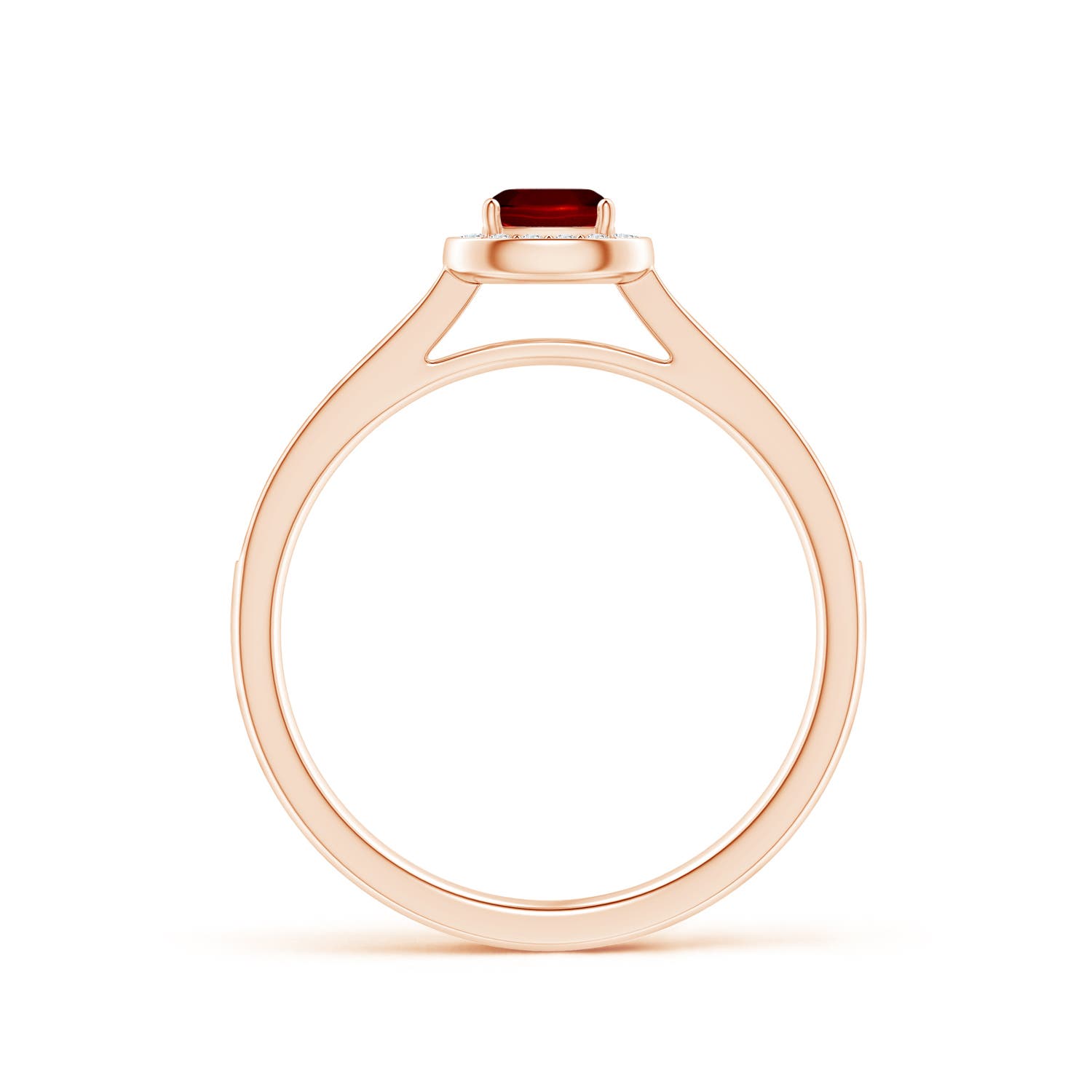 AAAA - Ruby / 0.48 CT / 14 KT Rose Gold