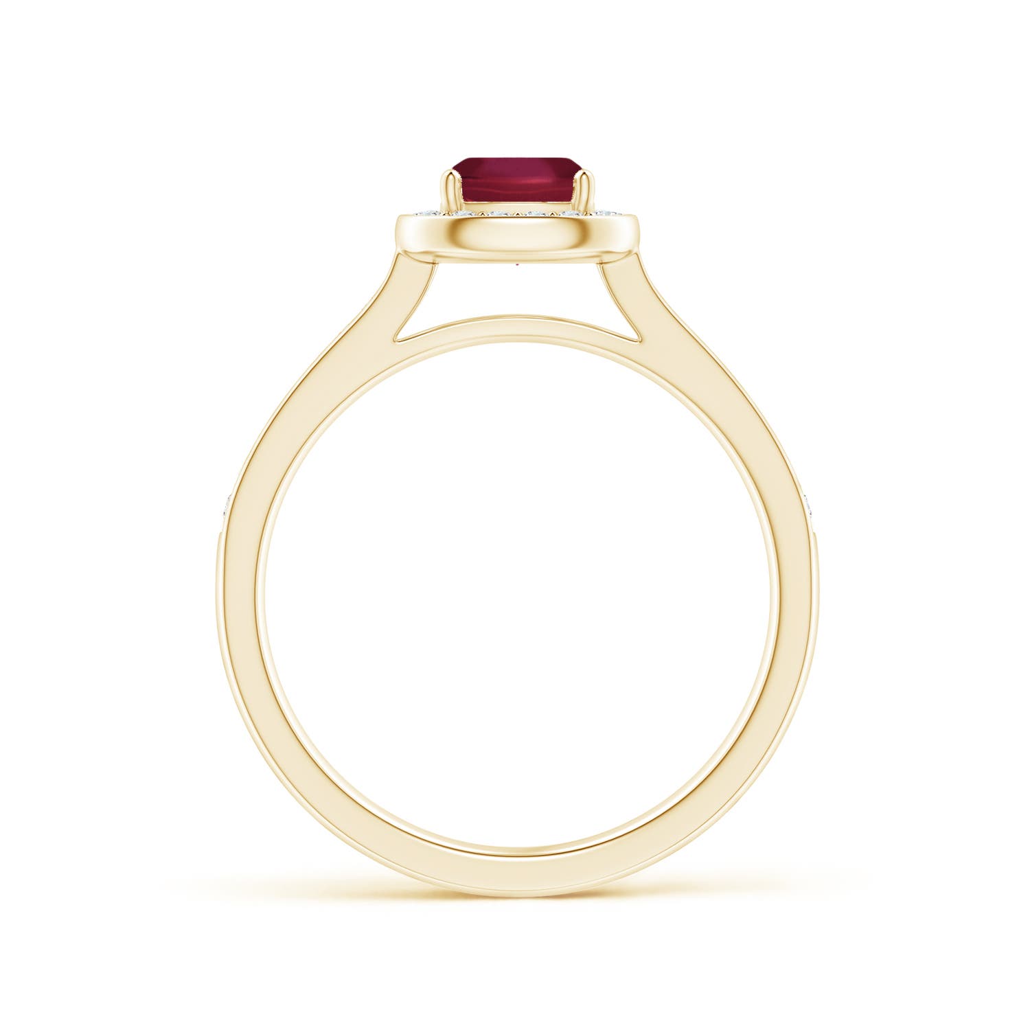 A - Ruby / 0.81 CT / 14 KT Yellow Gold