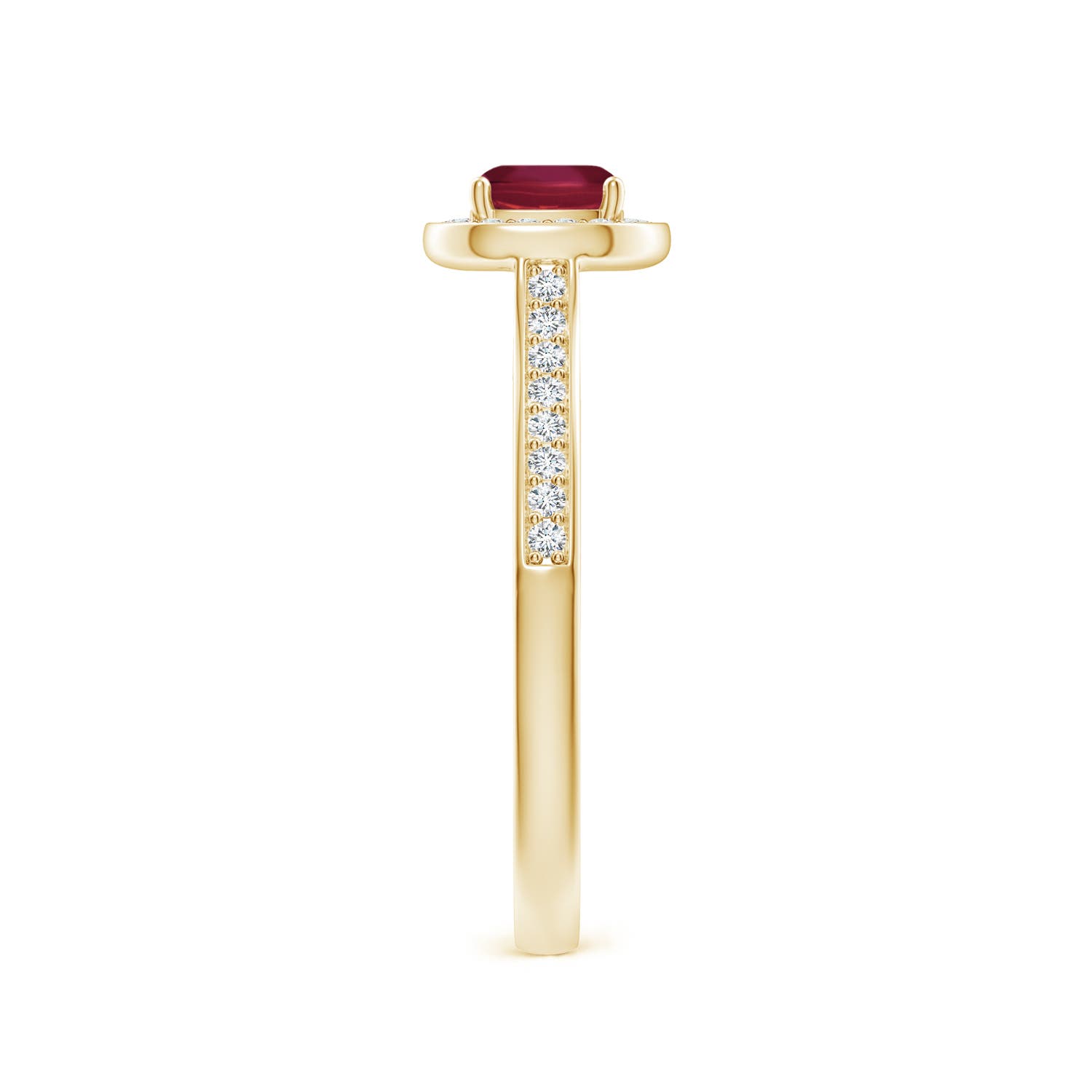 A - Ruby / 0.81 CT / 14 KT Yellow Gold